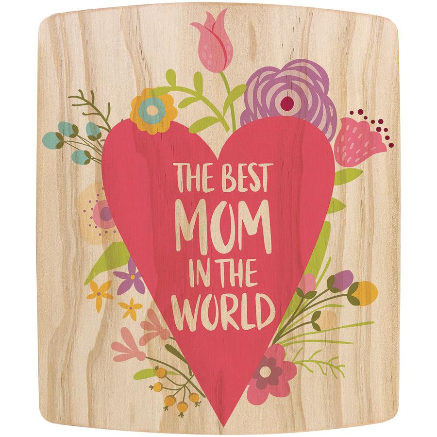 Mom Knows Best Engraved Rectangle Bamboo Cutting Board