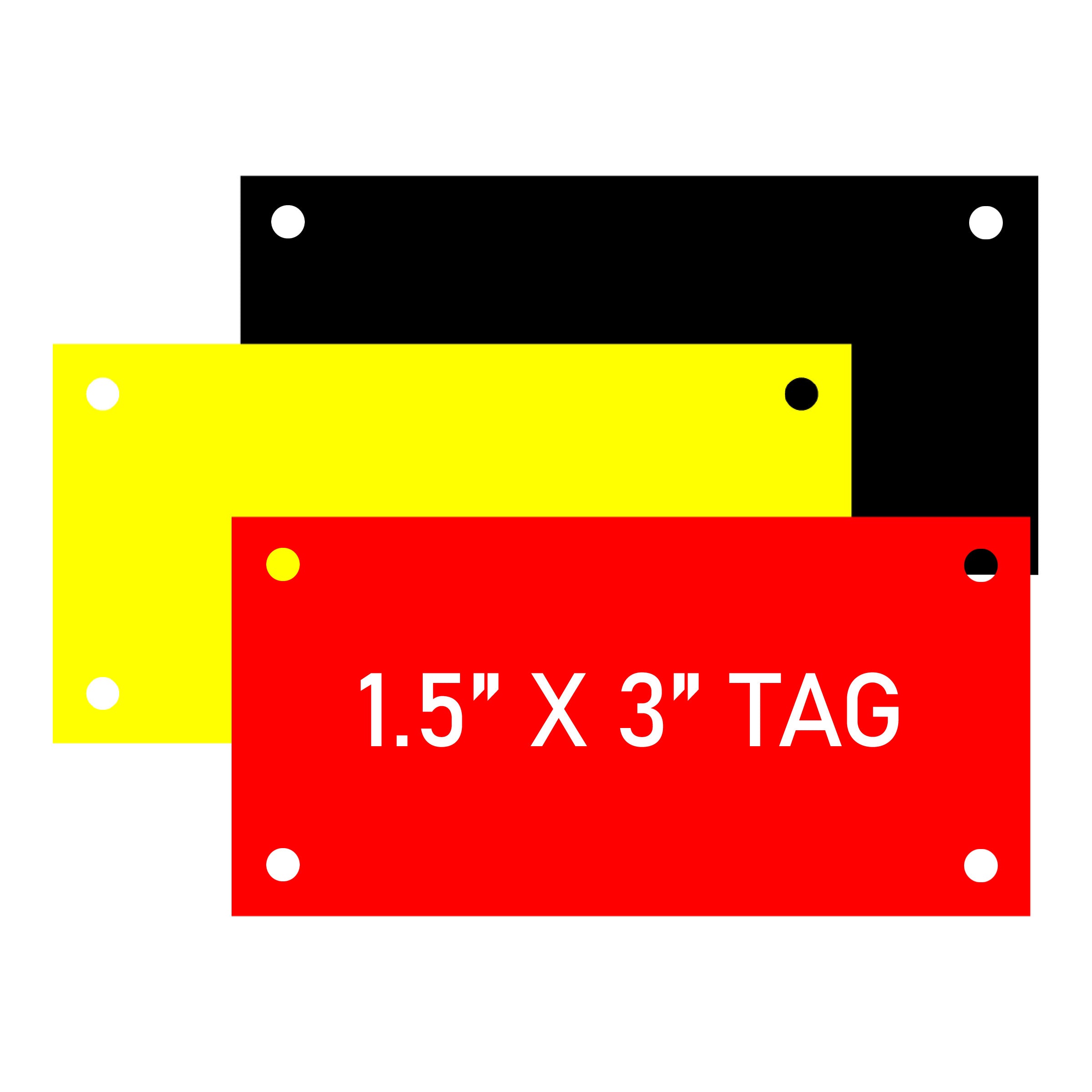 Engraved Electrical Panel/HVAC Labels 1.5" x 3", w/Mounting Holes - Craftworks NW, LLC