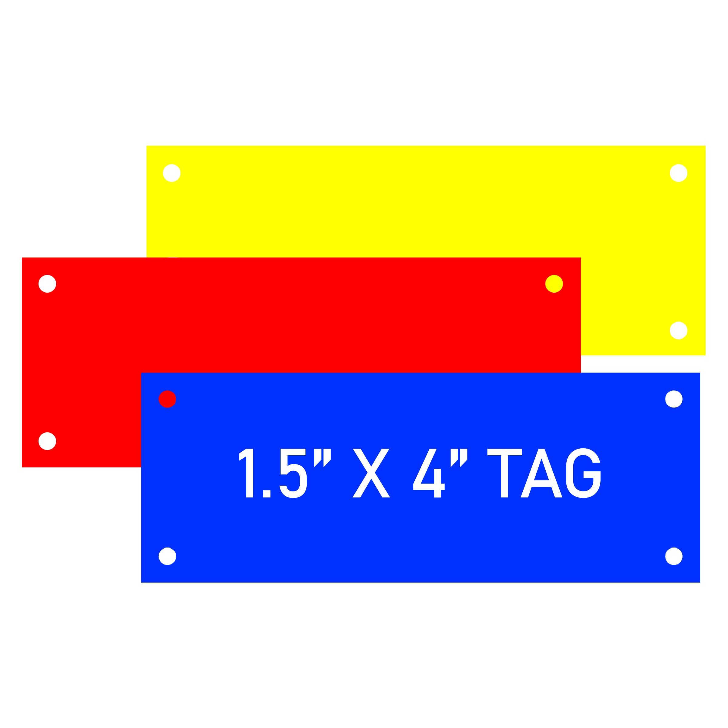 Engraved Electrical Panel/HVAC Labels 1.5" x 4", w/Mounting Holes - Craftworks NW, LLC