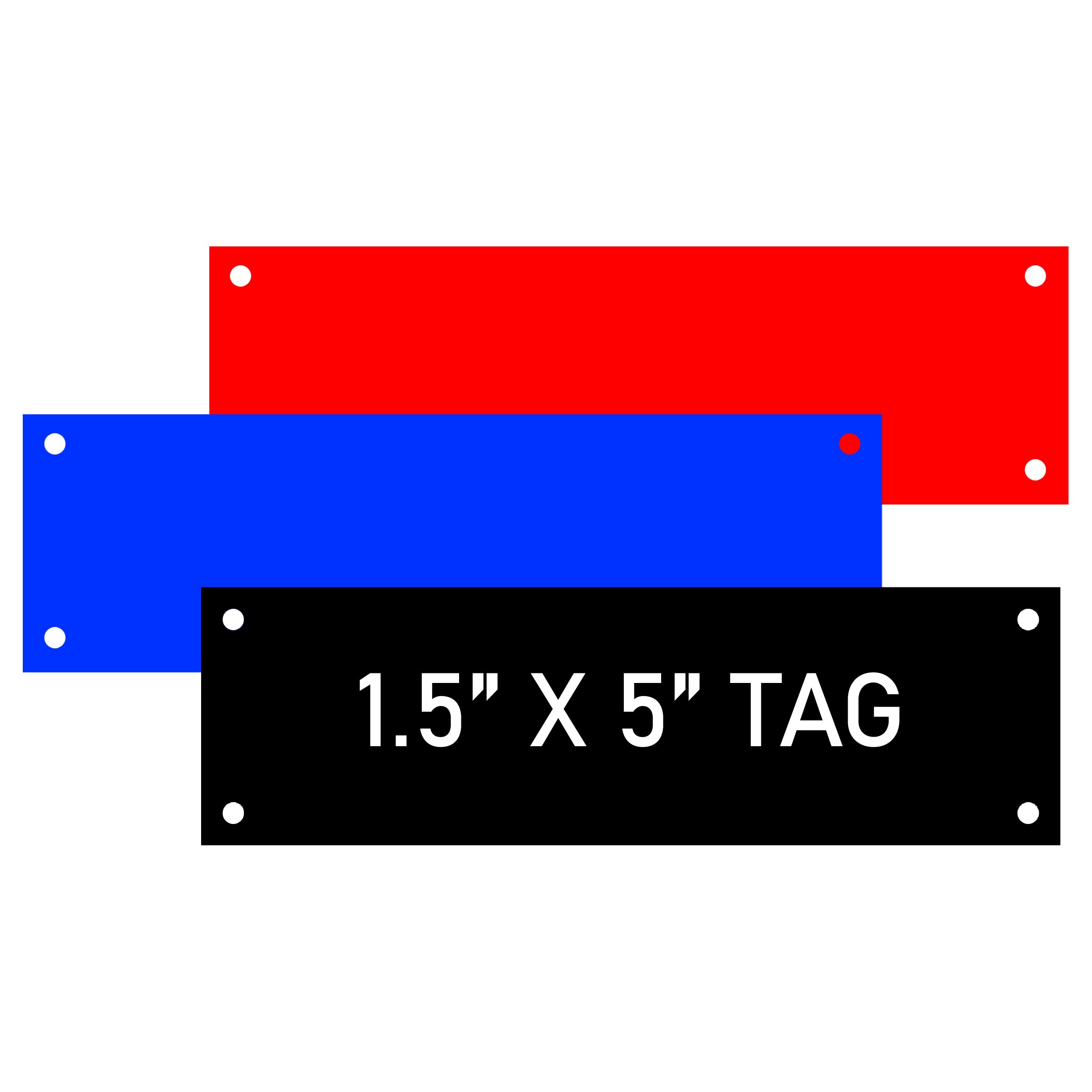 Engraved Electrical Panel/HVAC Labels 1.5" x 5", w/Mounting Holes - Craftworks NW, LLC