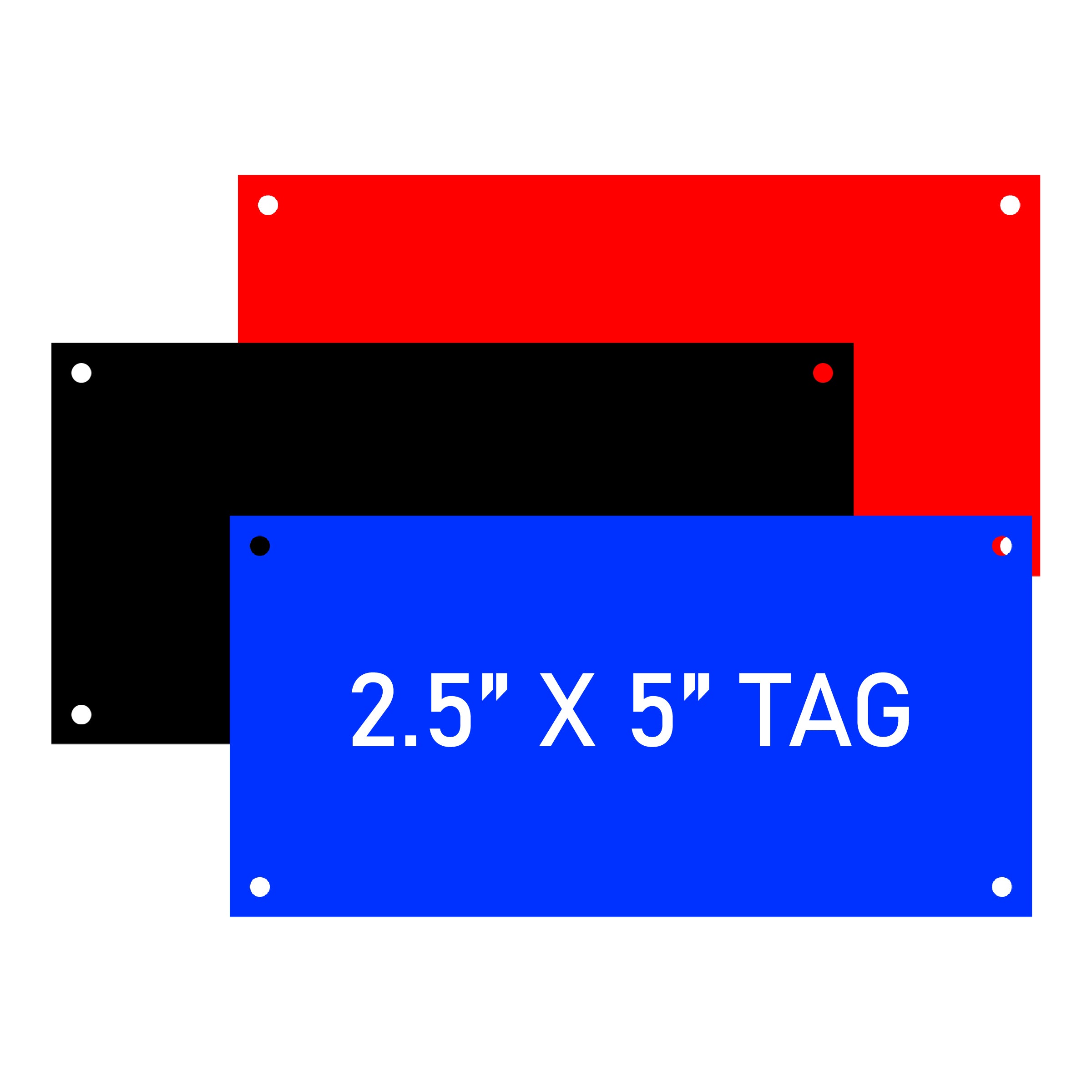 Engraved Electrical Panel/HVAC Labels 2.5" x 5", w/Mounting Holes - Craftworks NW, LLC
