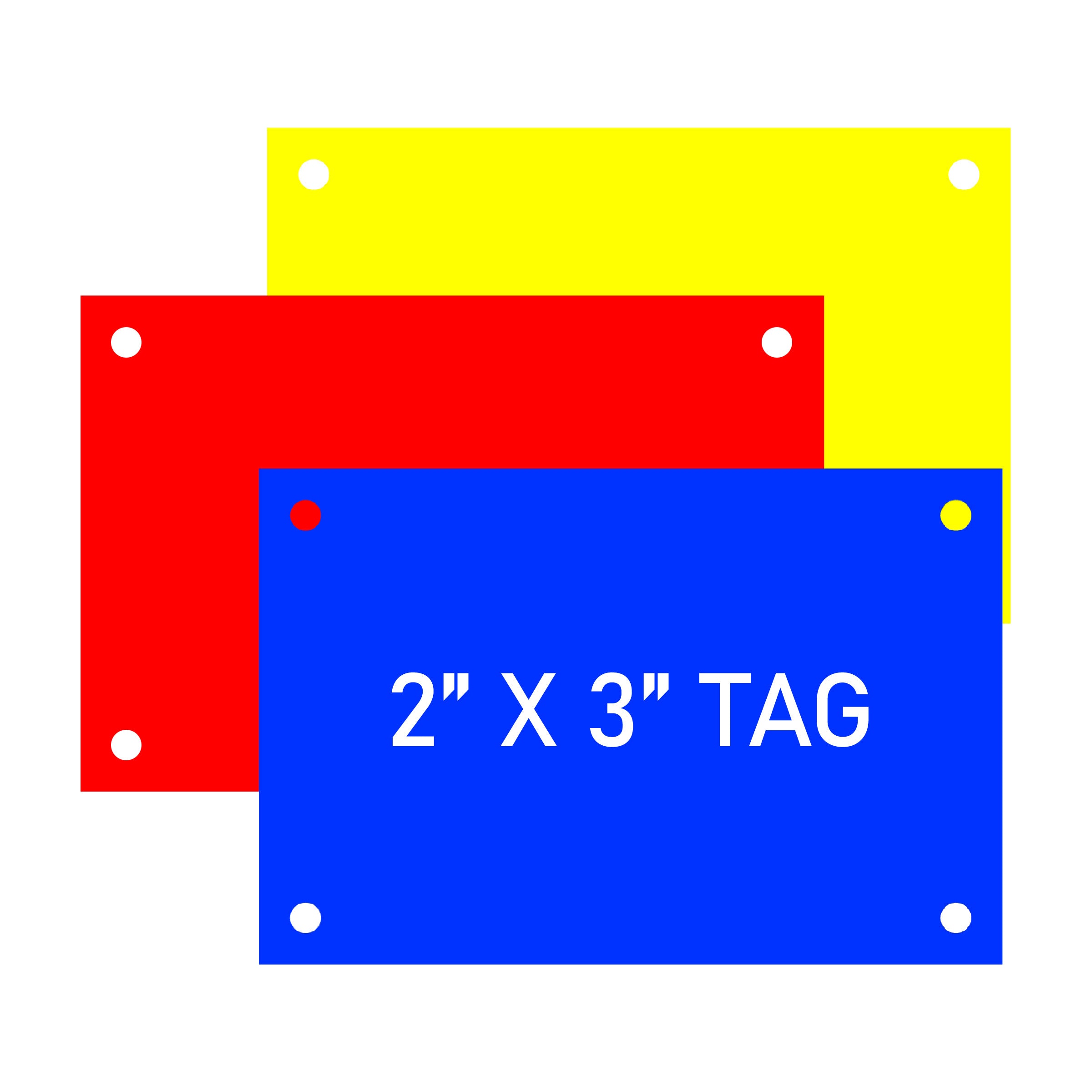 Engraved Electrical Panel/HVAC Labels 2" x 3", w/Mounting Holes - Craftworks NW, LLC
