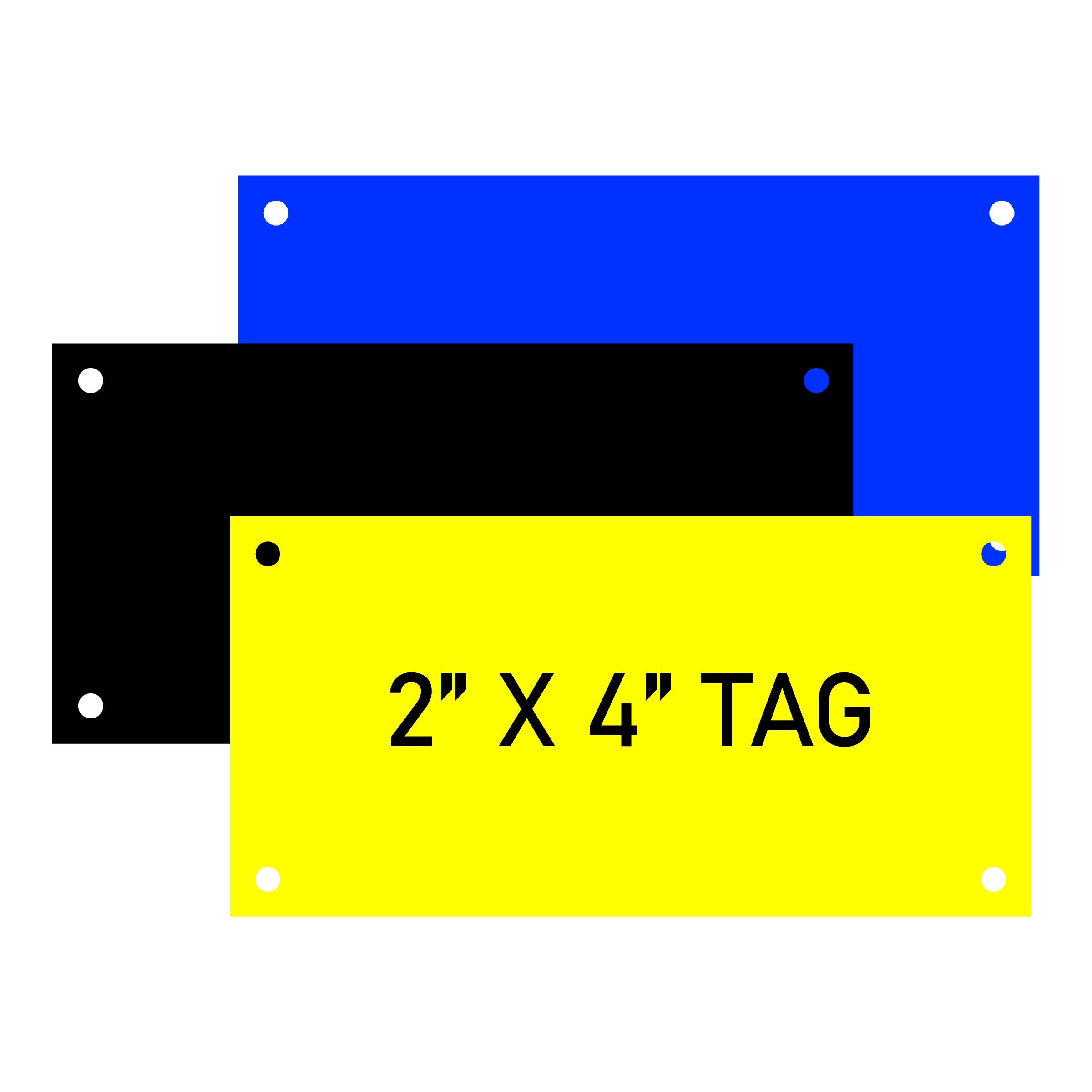Engraved Electrical Panel/HVAC Labels 2" x 4", w/Mounting Holes - Craftworks NW, LLC