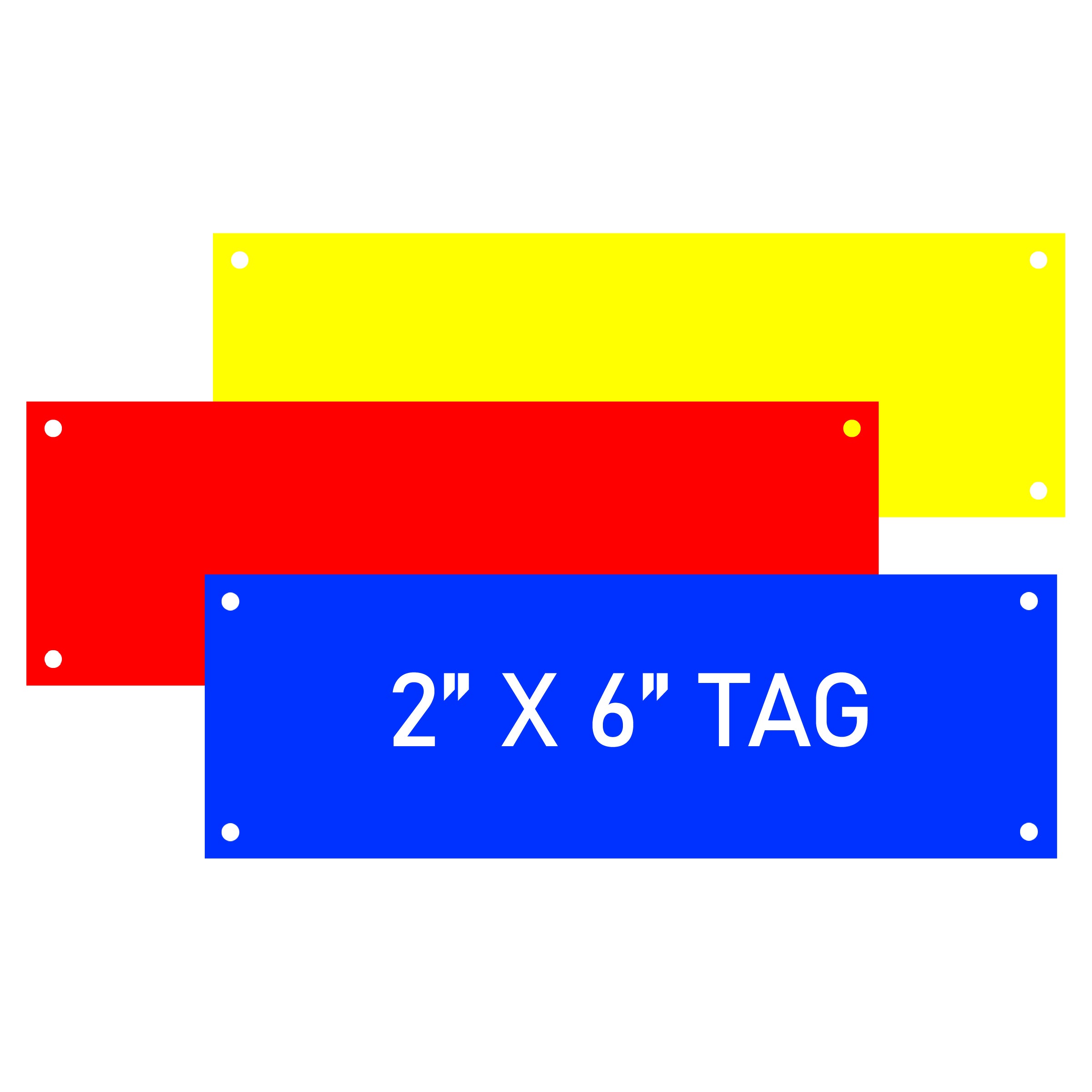 Engraved Electrical Panel/HVAC Labels 2" x 6", w/Mounting Holes - Craftworks NW, LLC