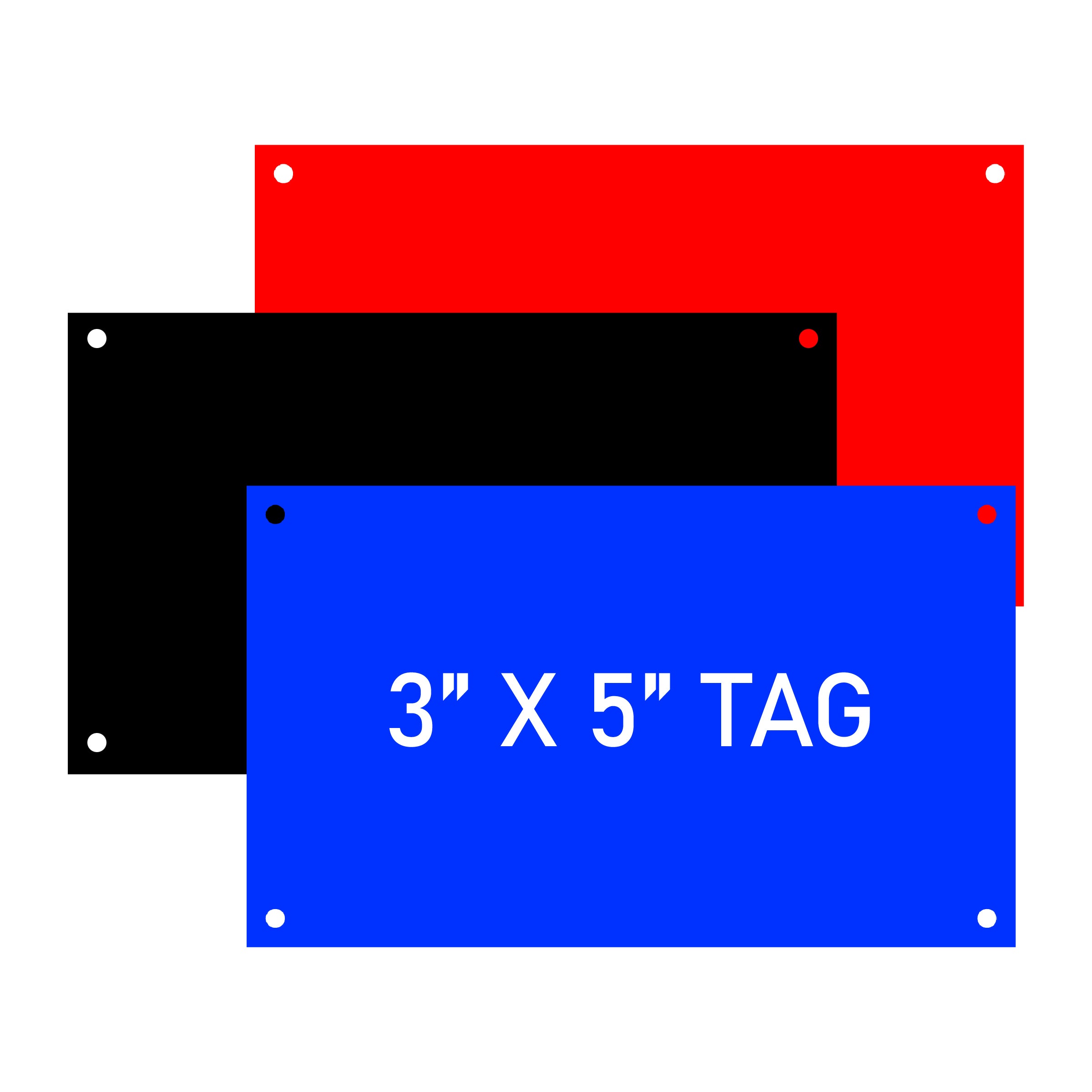 Engraved Electrical Panel/HVAC Labels 3" x 5", w/Mounting Holes - Craftworks NW, LLC