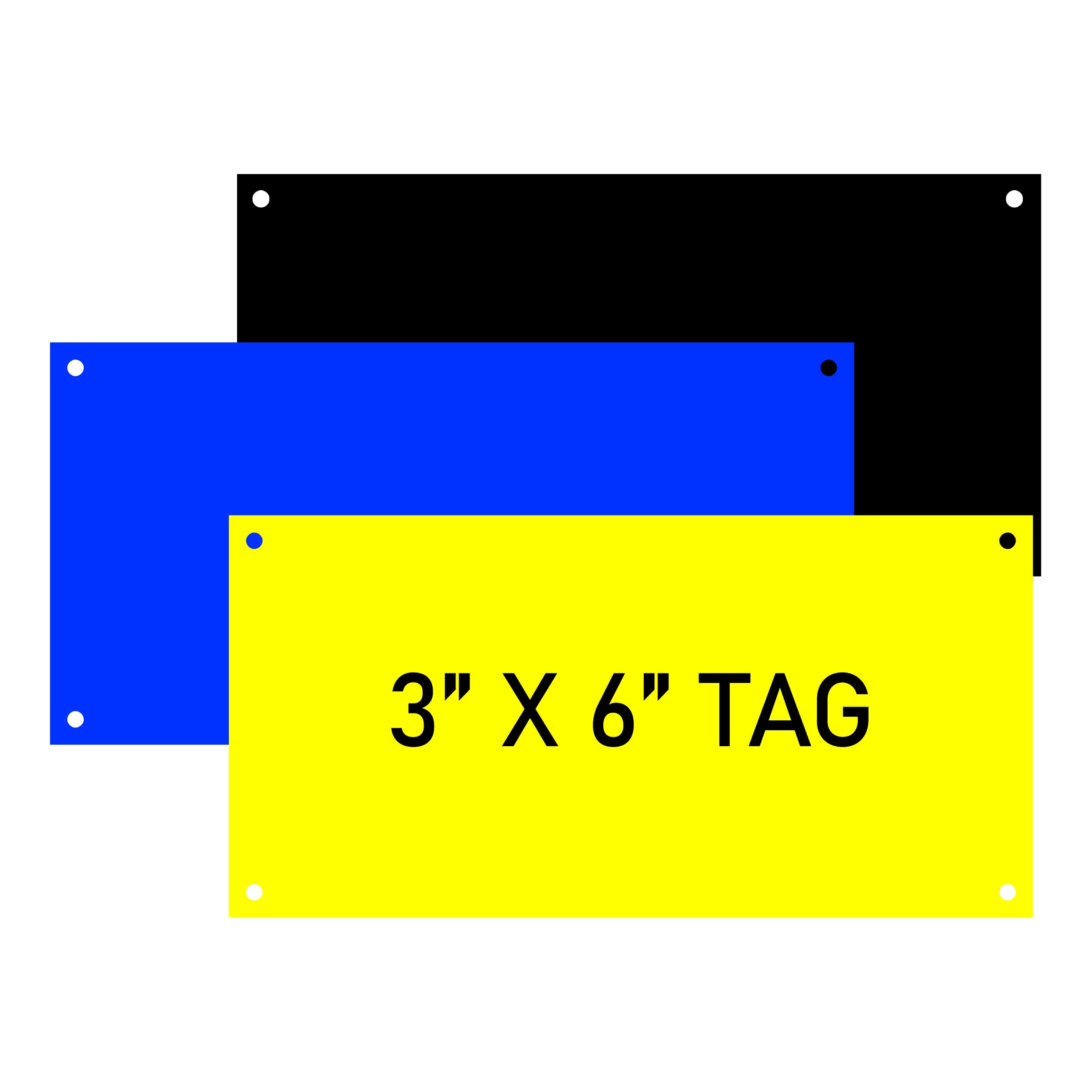 Engraved Electrical Panel/HVAC Labels 3" x 6", w/Mounting Holes - Craftworks NW, LLC