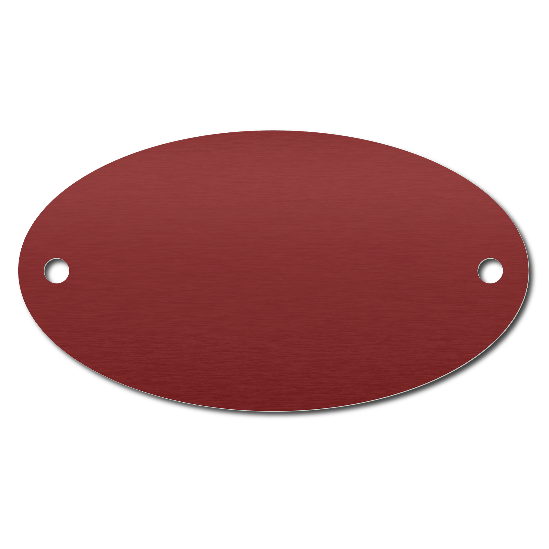 Anodized Aluminum Oval Tags, 1-3/8" x 2-1/2" with 1/8" Holes, Laser Engraved - Craftworks NW, LLC