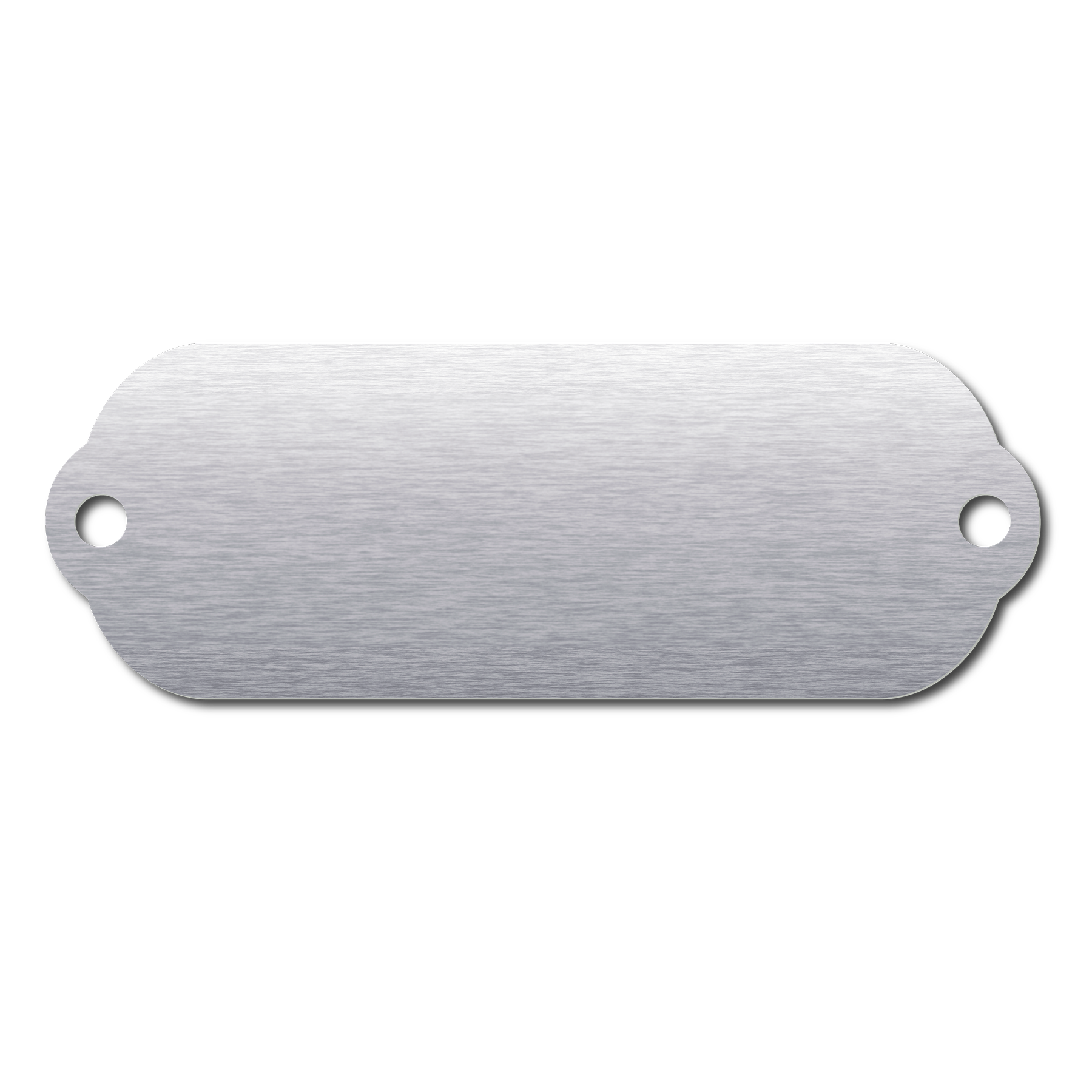 Anodized Aluminum Rectangle Rivet-On Tags, 5/8" x 1-3/4" with 3/32" Holes, Laser Engraved - Craftworks NW, LLC