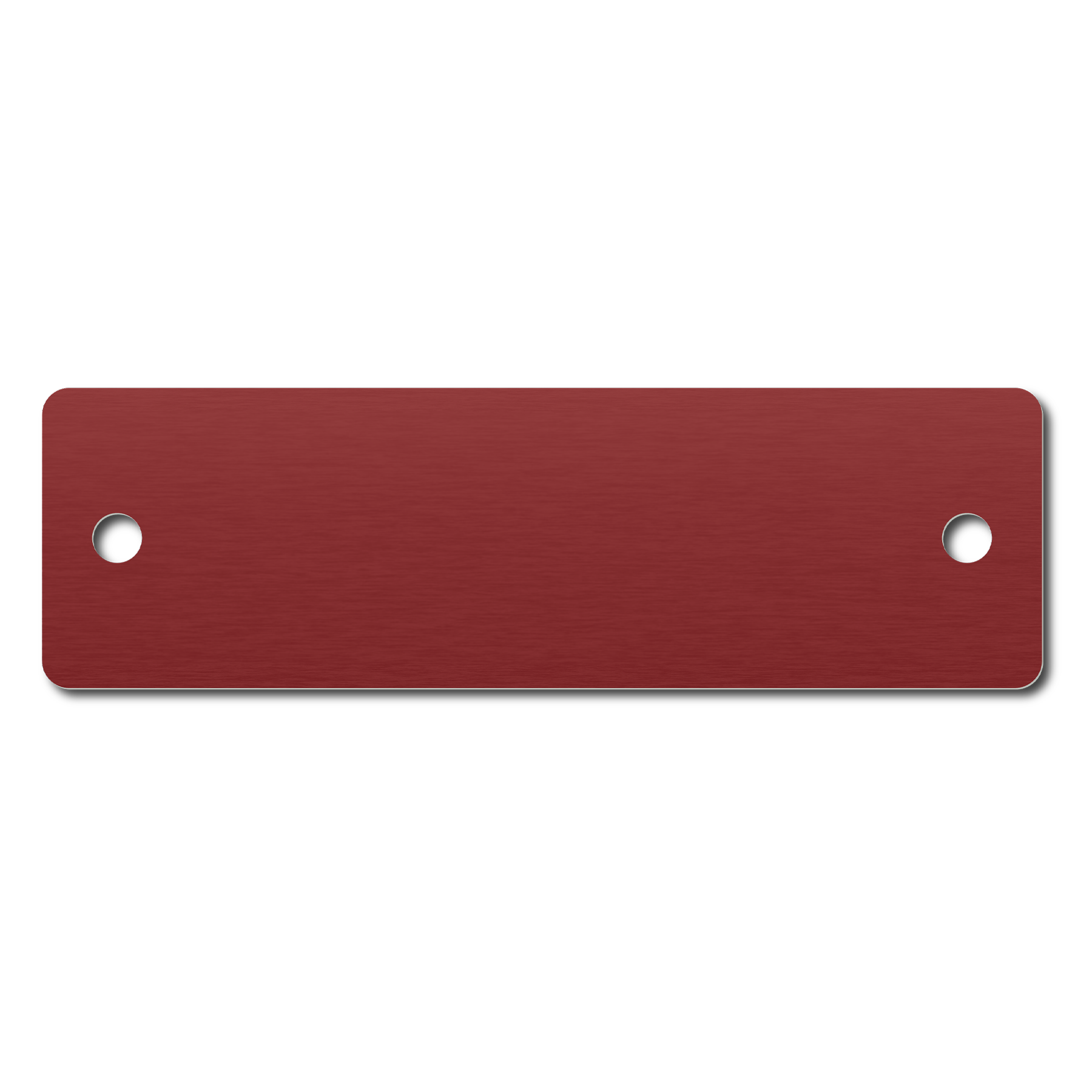Anodized Aluminum Rectangle Tags, 3/4" x 2-1/2" with 1/8" Holes, Laser Engraved - Craftworks NW, LLC