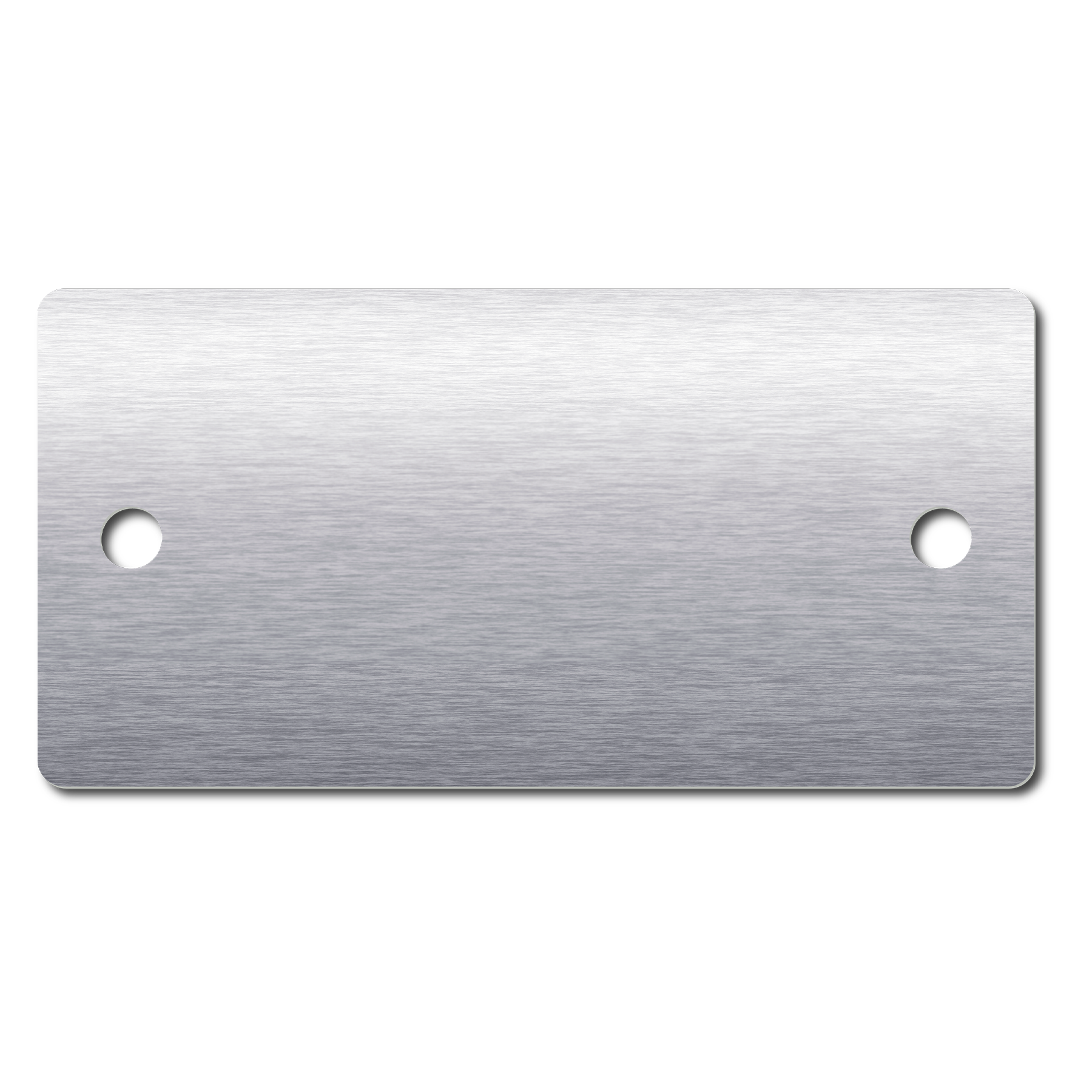 Anodized Aluminum Rectangle Tags, 1" x 2" with 1/8" Holes, Laser Engraved - Craftworks NW, LLC