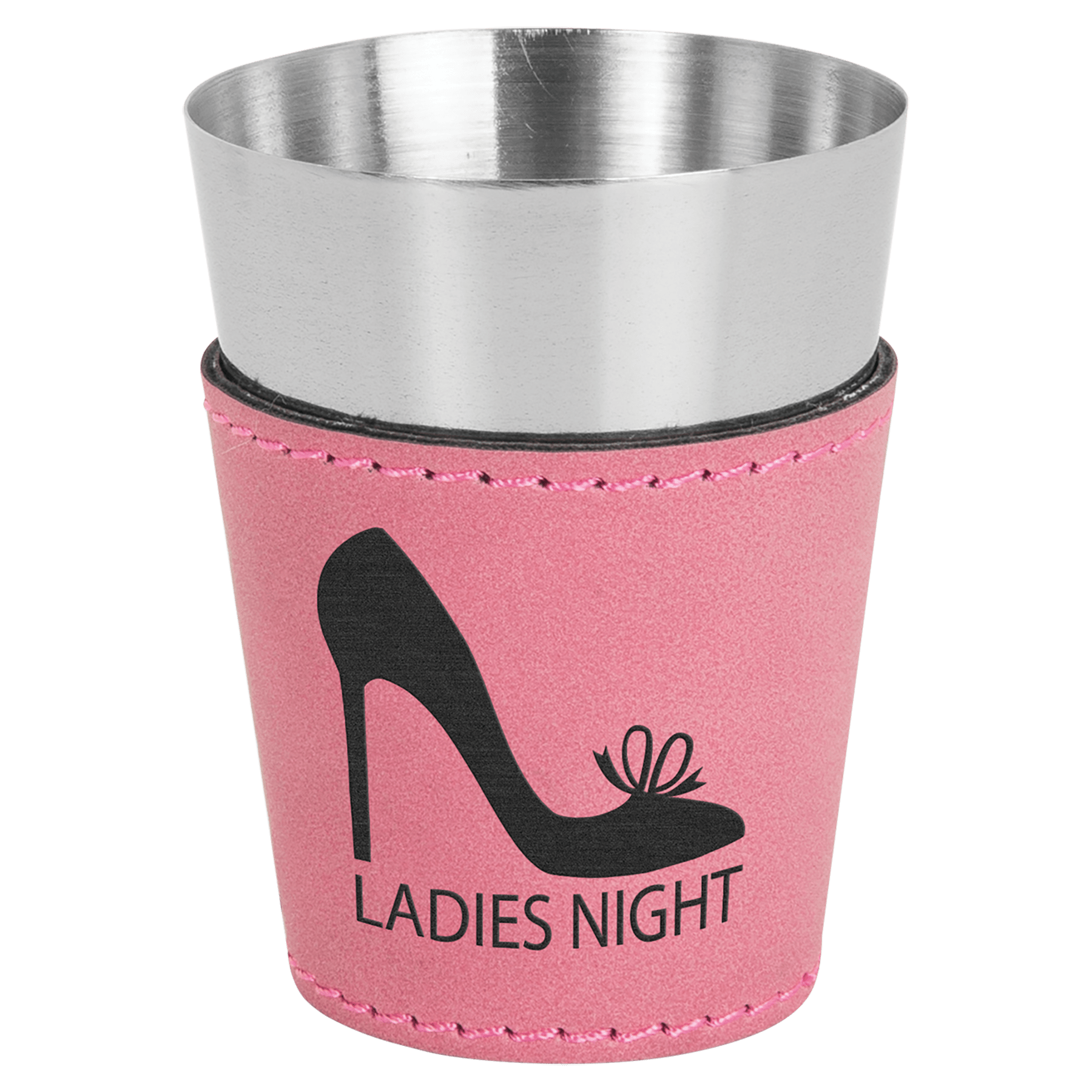 Shot Glass, 2 oz., Laserable Leatherette & Stainless Steel - Craftworks NW, LLC