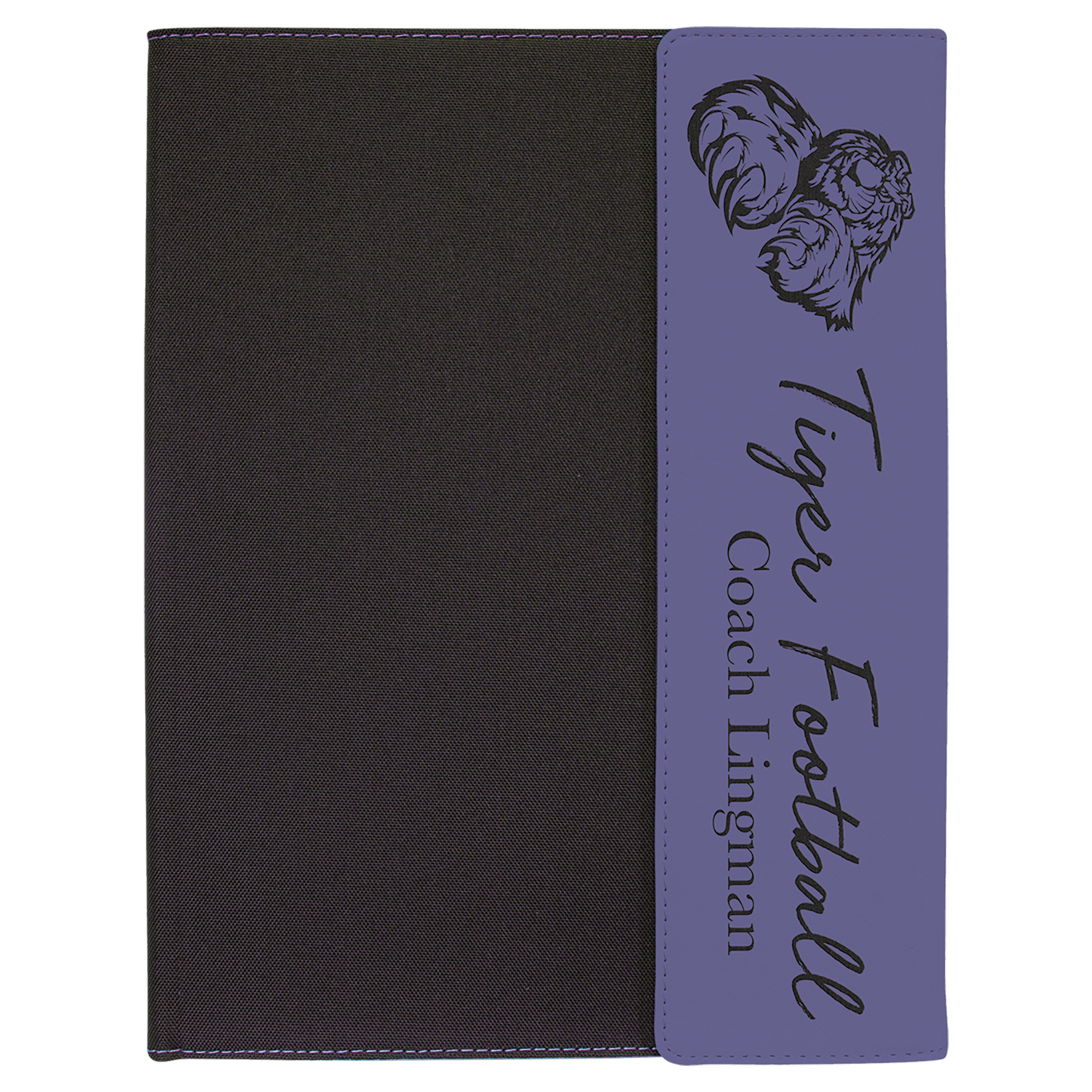 Canvas & Laserable Leatherette Portfolio/Padfolio w/Notepad, 9-1/2" x 12" - Craftworks NW, LLC