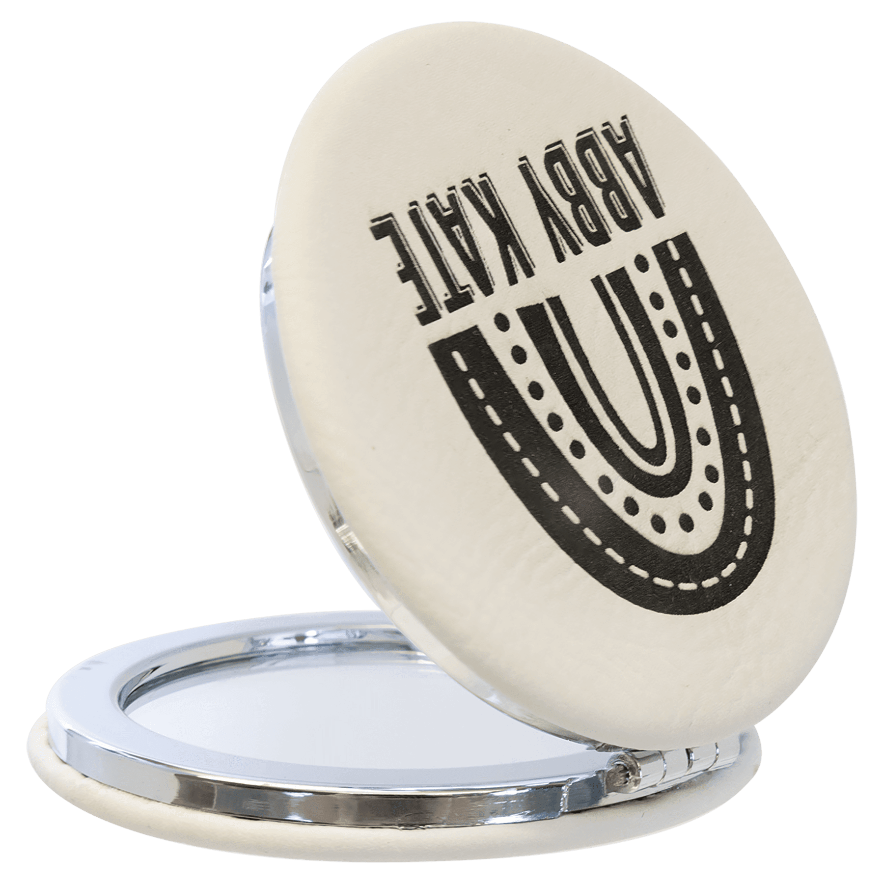 Compact Mirror, Laserable Leatherette - Craftworks NW, LLC