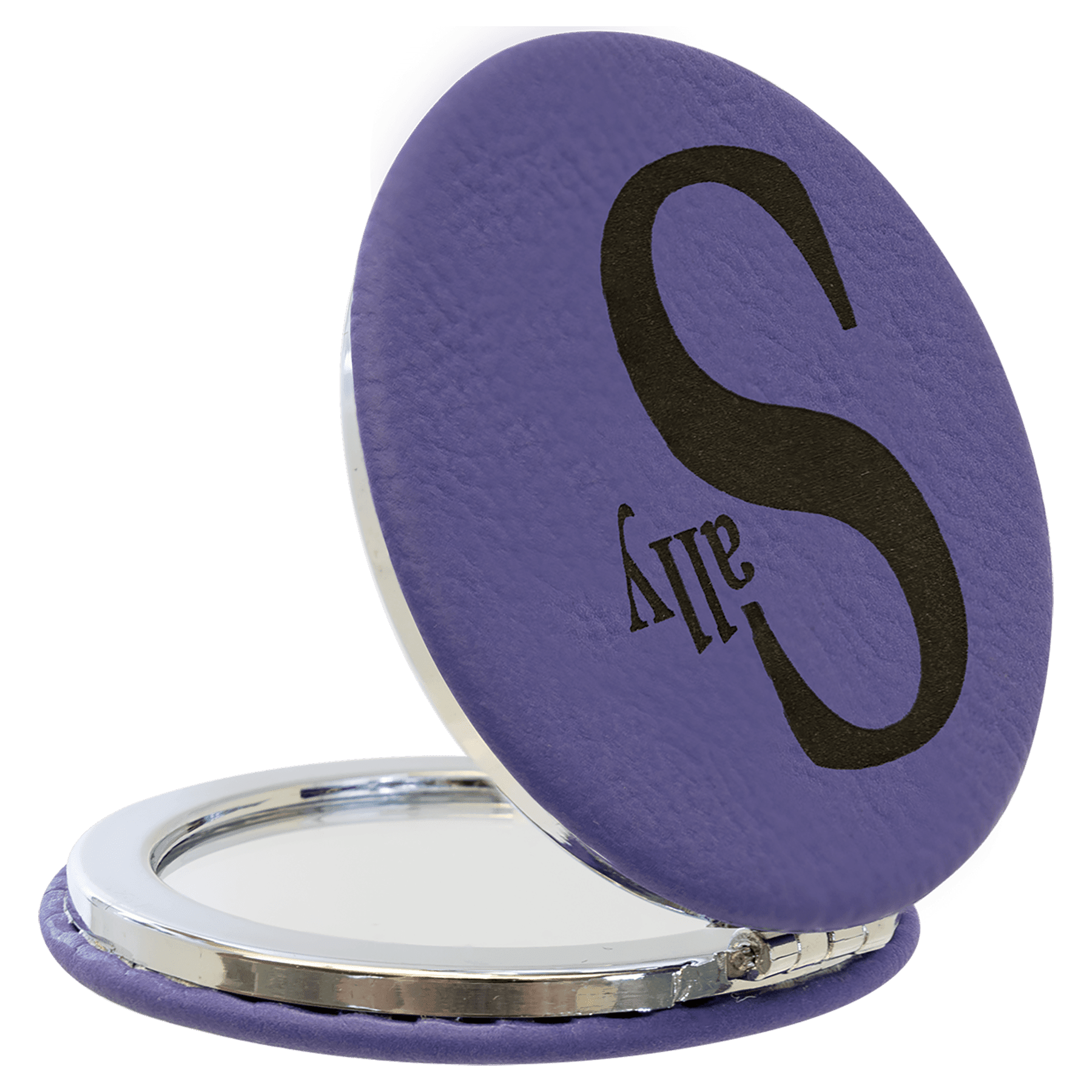 Compact Mirror, Laserable Leatherette - Craftworks NW, LLC