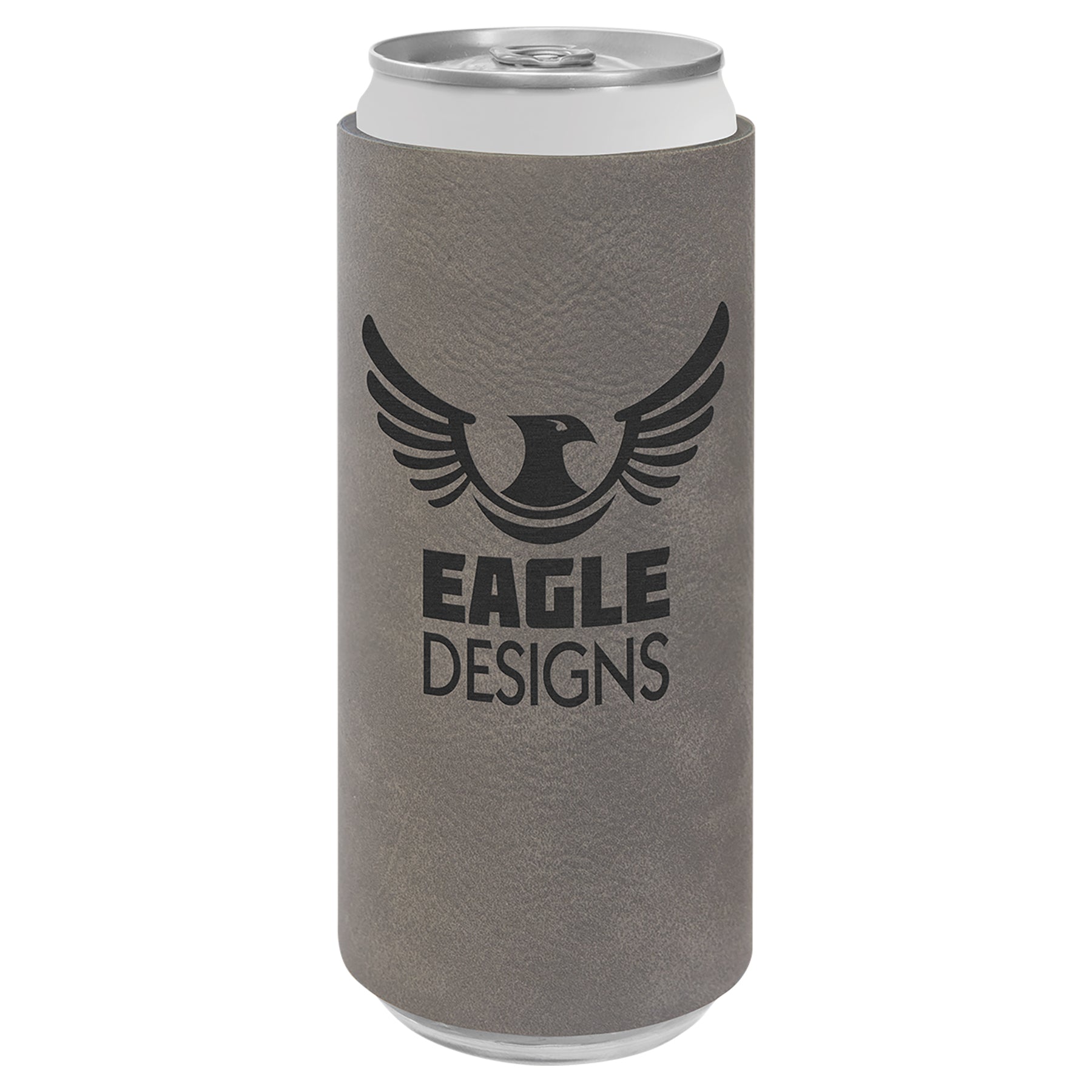 Insulated Slim Can Beverage Holders, Laserable Leatherette - Craftworks NW, LLC