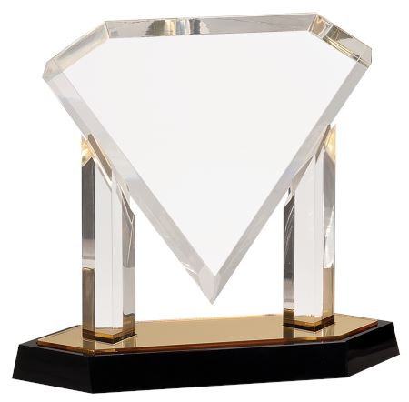 Floating Diamond Acrylic Award - Craftworks NW, LLC