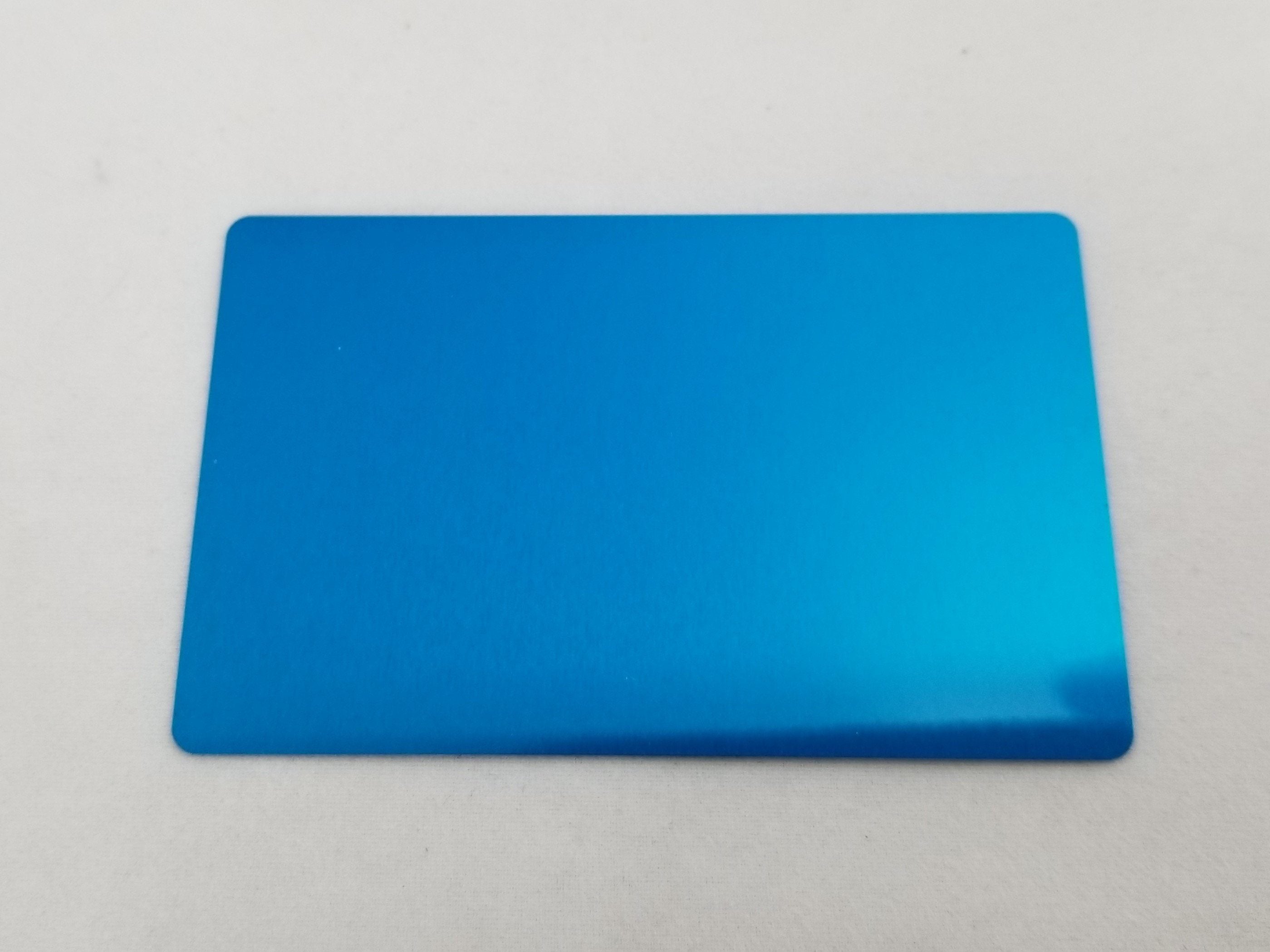 0.45mm Customizable Laser Engraved Anodized Aluminum Business Cards, Personalized Metal Business Cards - Craftworks NW, LLC
