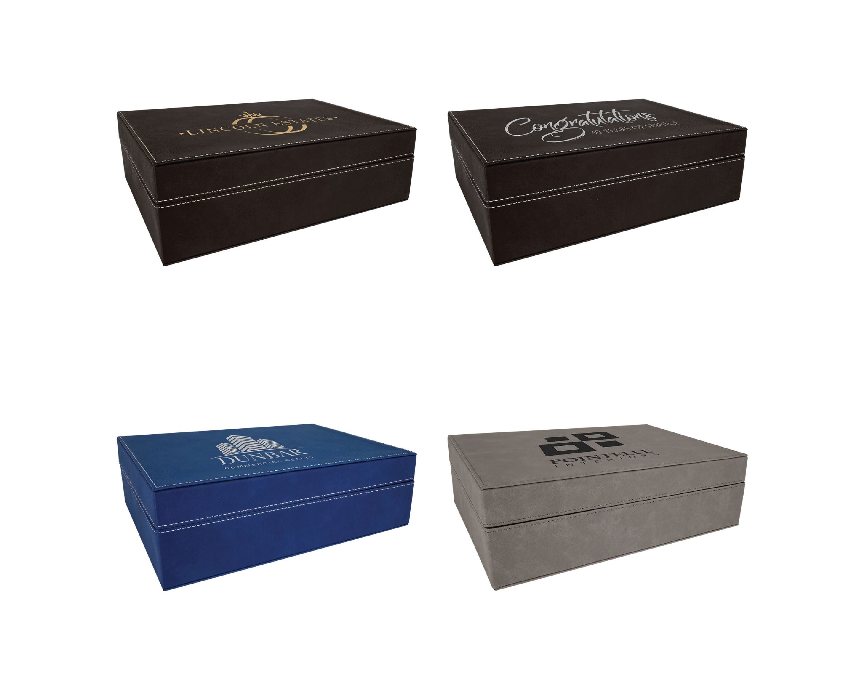 Premium Gift Box, 12 1/4" x 8 1/4" Laserable Leatherette - Craftworks NW, LLC