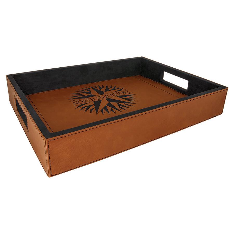 Serving Tray, 16" x 12" Laserable Leatherette - Craftworks NW, LLC
