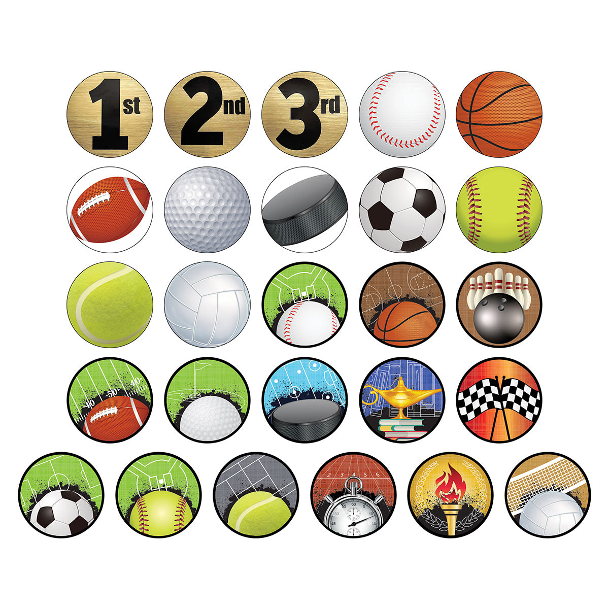 Sport Ball/Activity Award Inserts, 2" - Craftworks NW, LLC