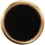 Black/Gold Blank Metal Laserable Medallion Award Inserts, 2" - Craftworks NW, LLC