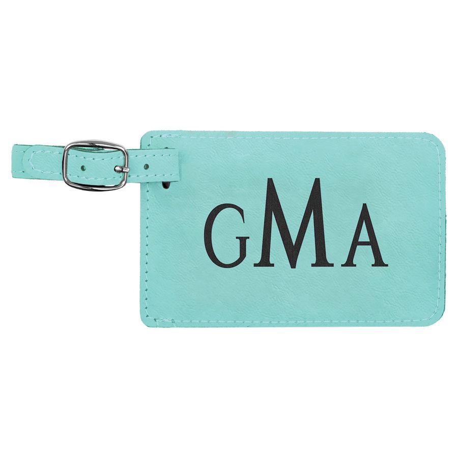 Luggage Tag, 4 1/4" x 2 3/4" Laserable Leatherette - Craftworks NW, LLC