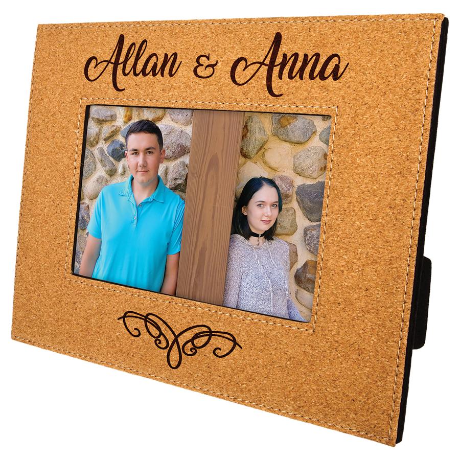 Photo Frame, 4" x 6" Laserable Leatherette - Craftworks NW, LLC