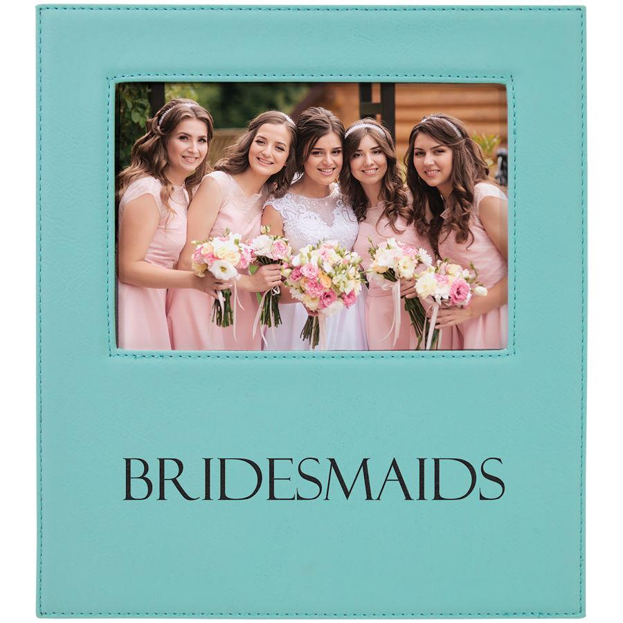 Photo Frame with Large Personalization Area, 5" x 7" Laserable Leatherette - Craftworks NW, LLC