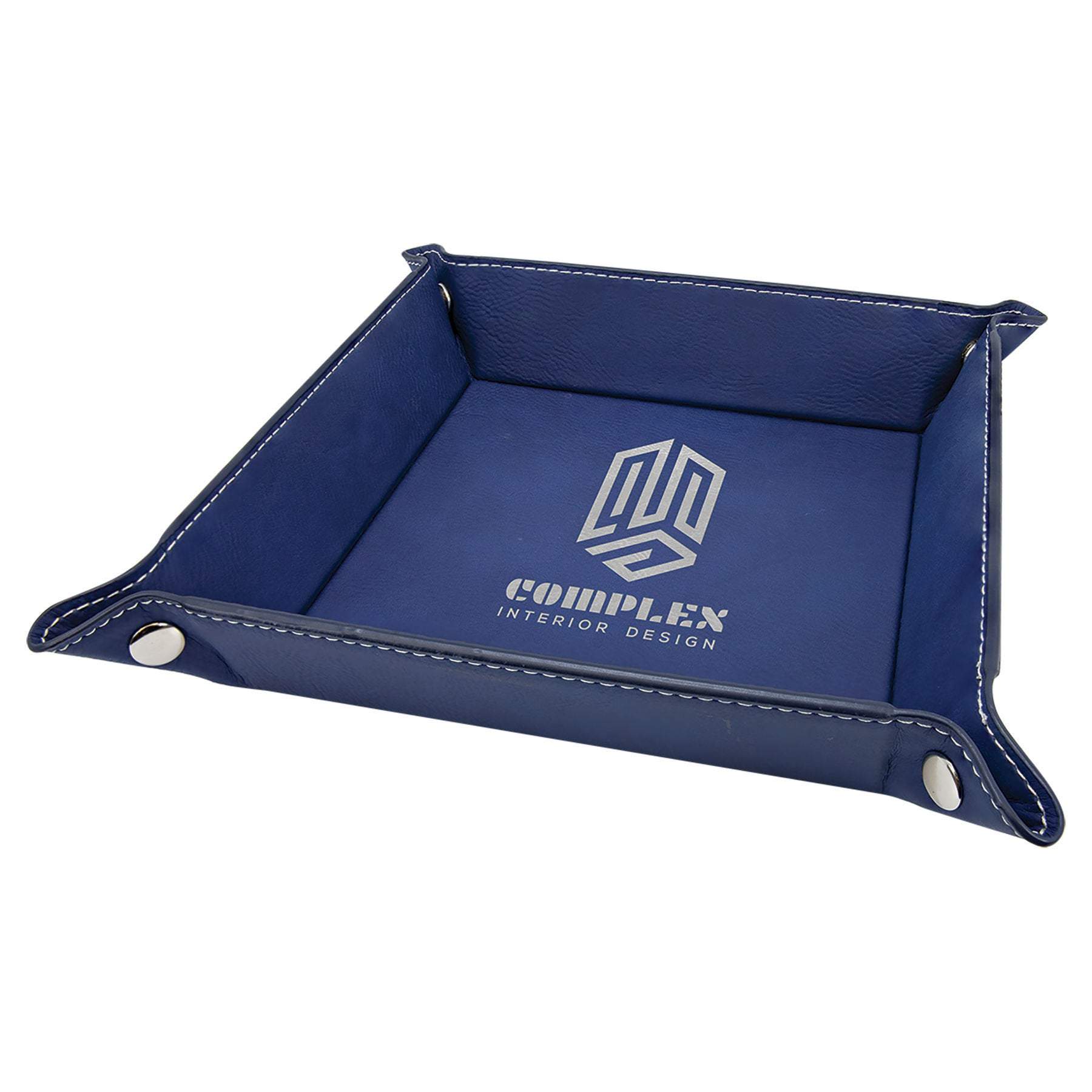 Snap-Up Tray, 6" x 6" Laserable Leatherette - Craftworks NW, LLC
