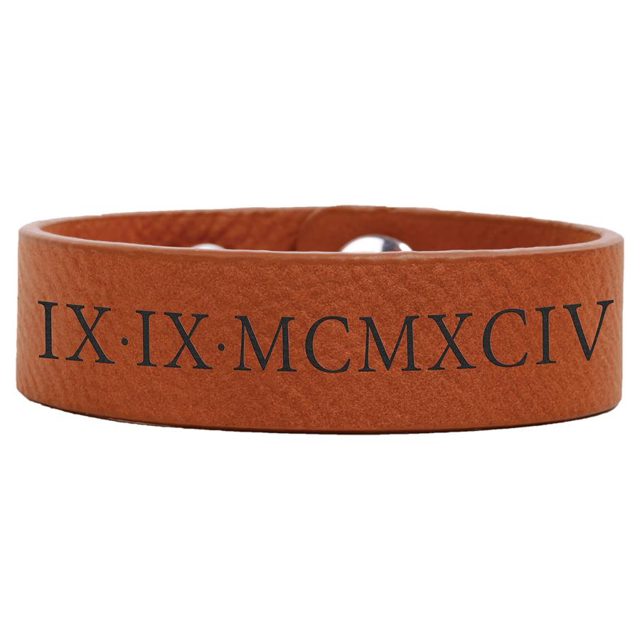 Cuff Bracelet, 8 1/2" x 3/4" Laserable Leatherette - Craftworks NW, LLC
