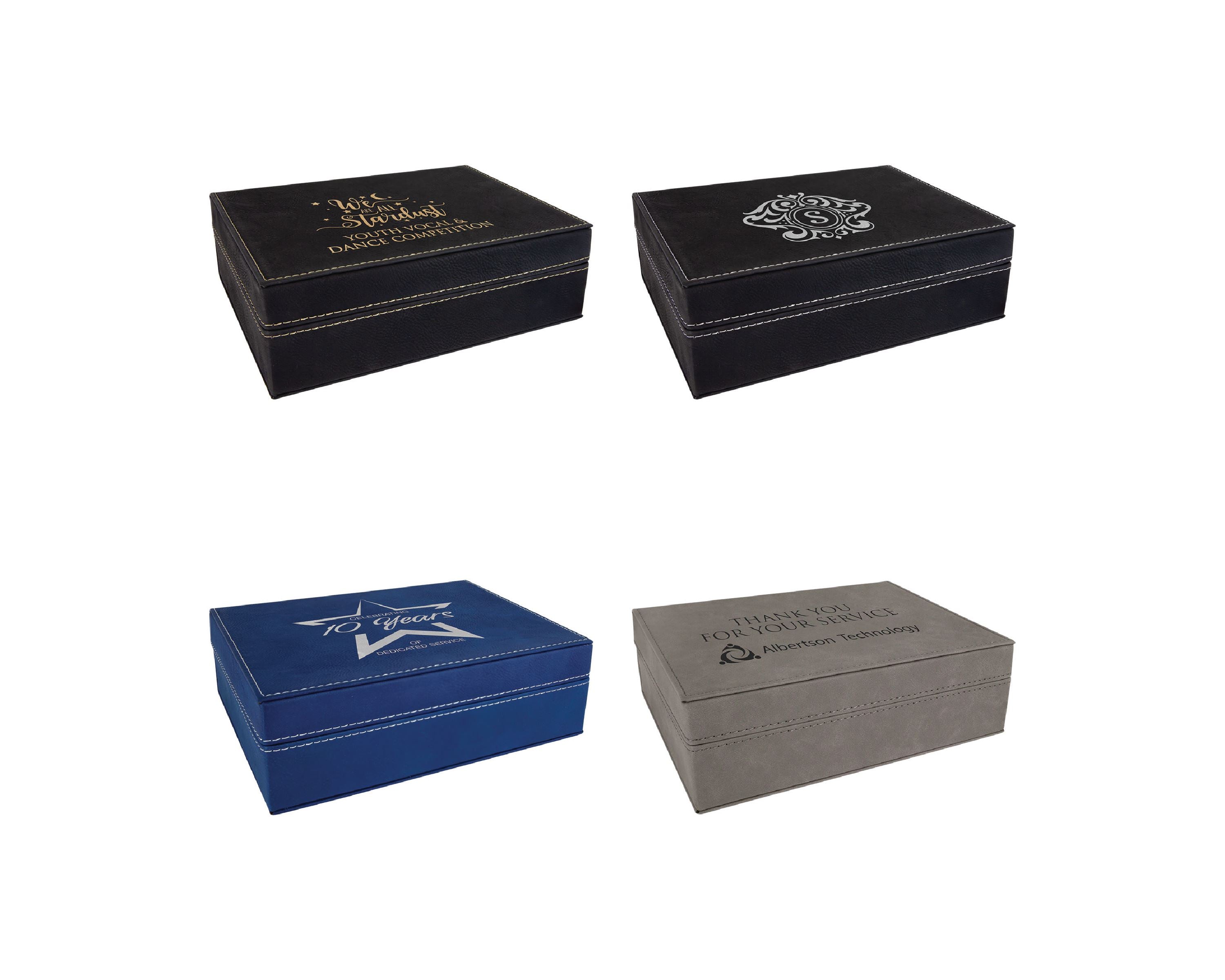 Premium Gift Box, 8" x 6 3/8" Laserable Leatherette - Craftworks NW, LLC