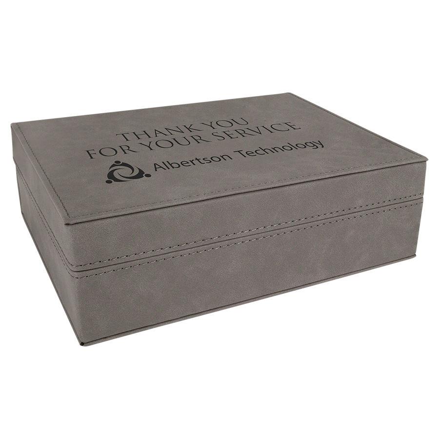 Premium Gift Box, 8" x 6 3/8" Laserable Leatherette - Craftworks NW, LLC