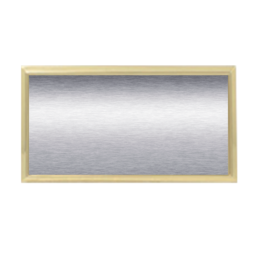 Square Corner Plastic Badge Blank, 3" x 1-1/2", Laser Engraved - Craftworks NW, LLC