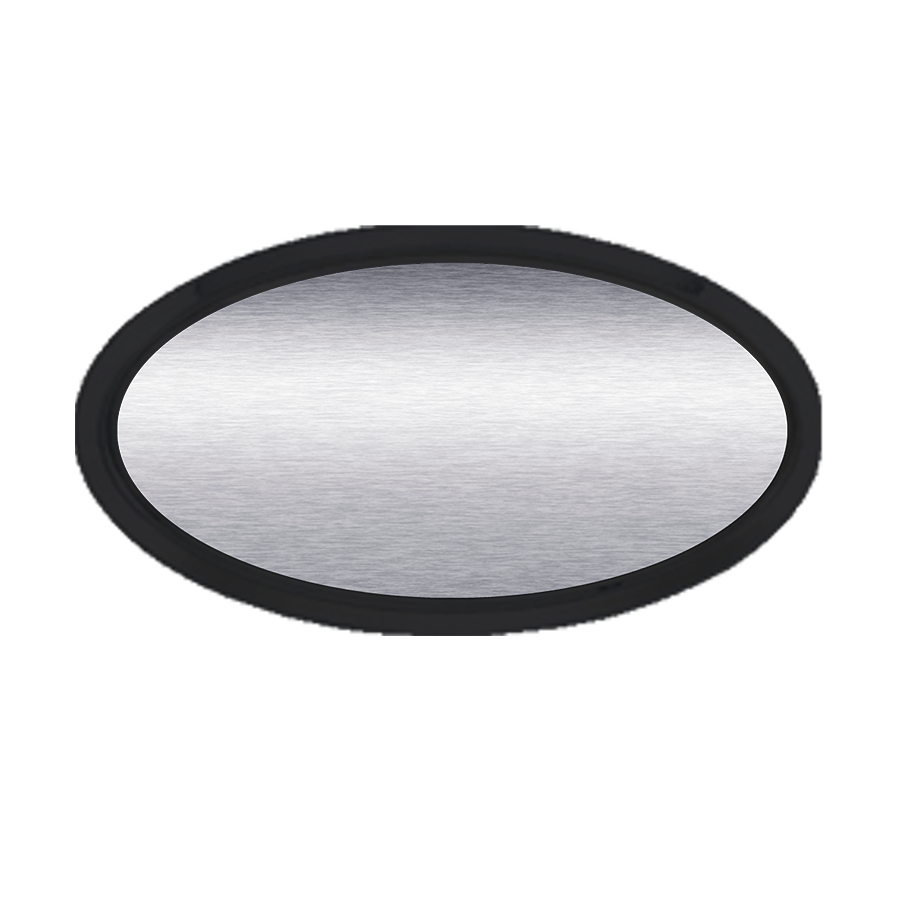 Oval Plastic Badge Blank, 3" x 1-1/2", Laser Engraved - Craftworks NW, LLC