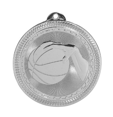 Basketball Laserable BriteLazer Medal, 2" - Craftworks NW, LLC