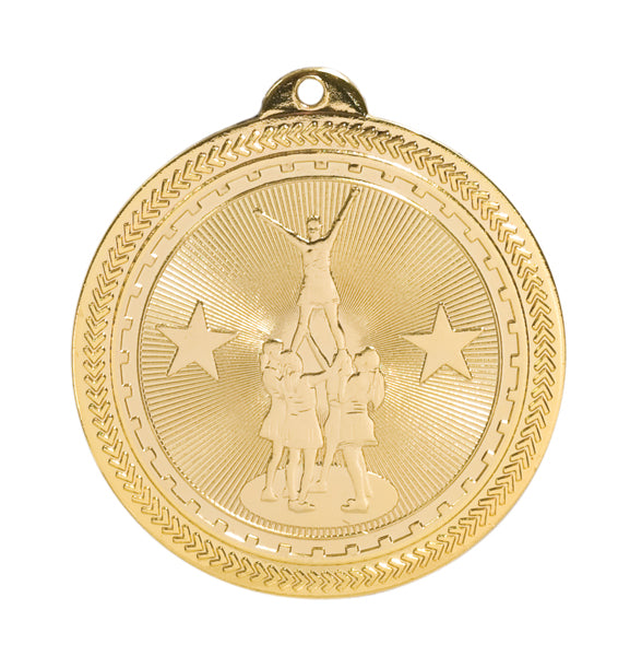 Competitive Cheer Laserable BriteLazer Medal, 2" - Craftworks NW, LLC