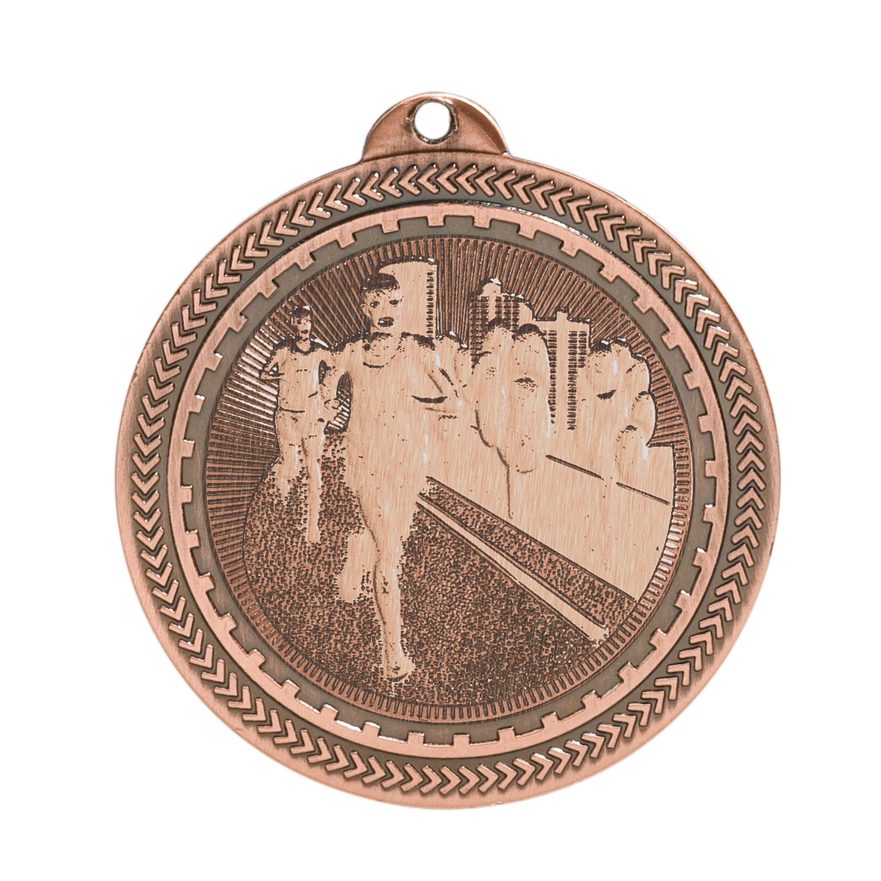 Cross Country Laserable BriteLazer Medal, 2" - Craftworks NW, LLC