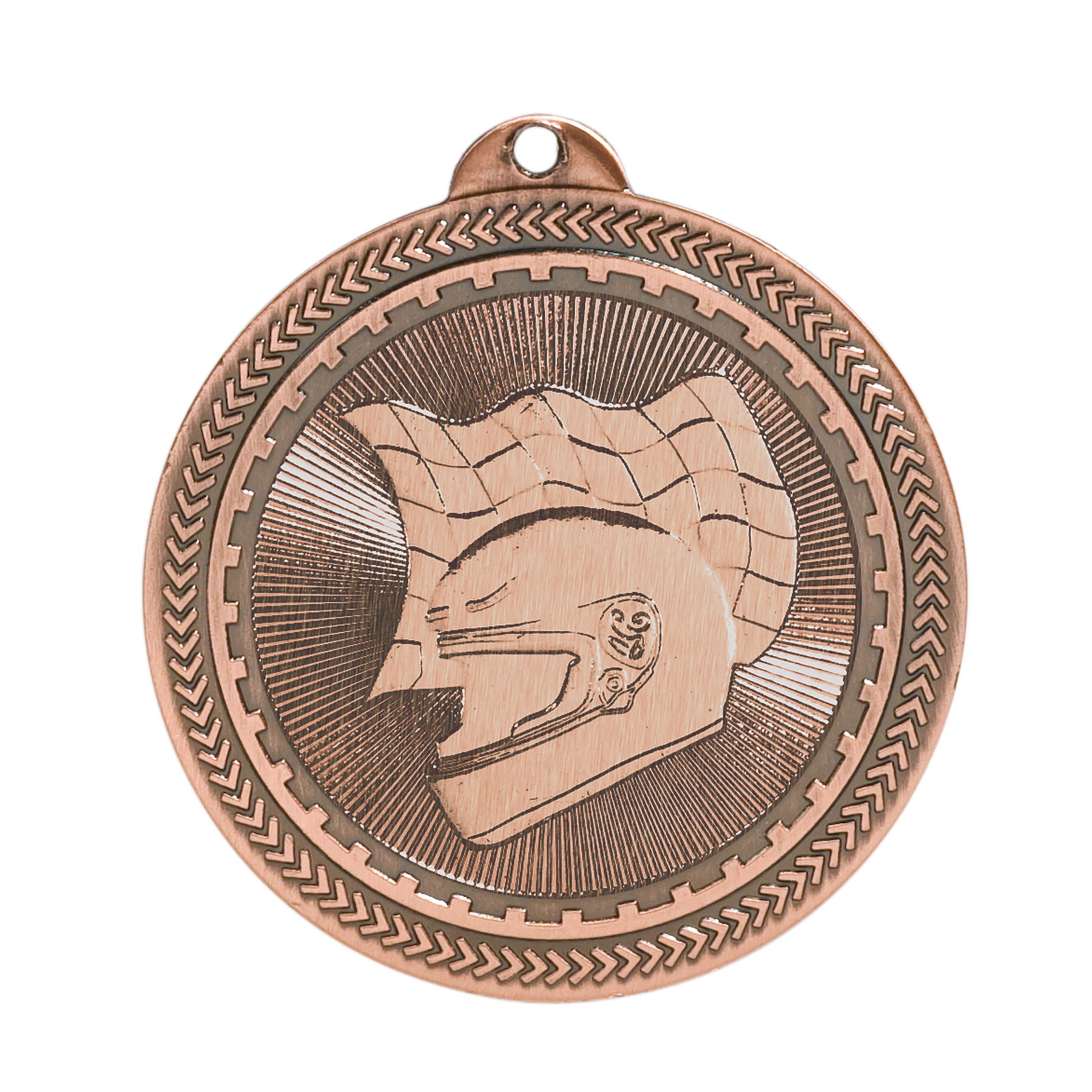 Racing Laserable BriteLazer Medal, 2" - Craftworks NW, LLC
