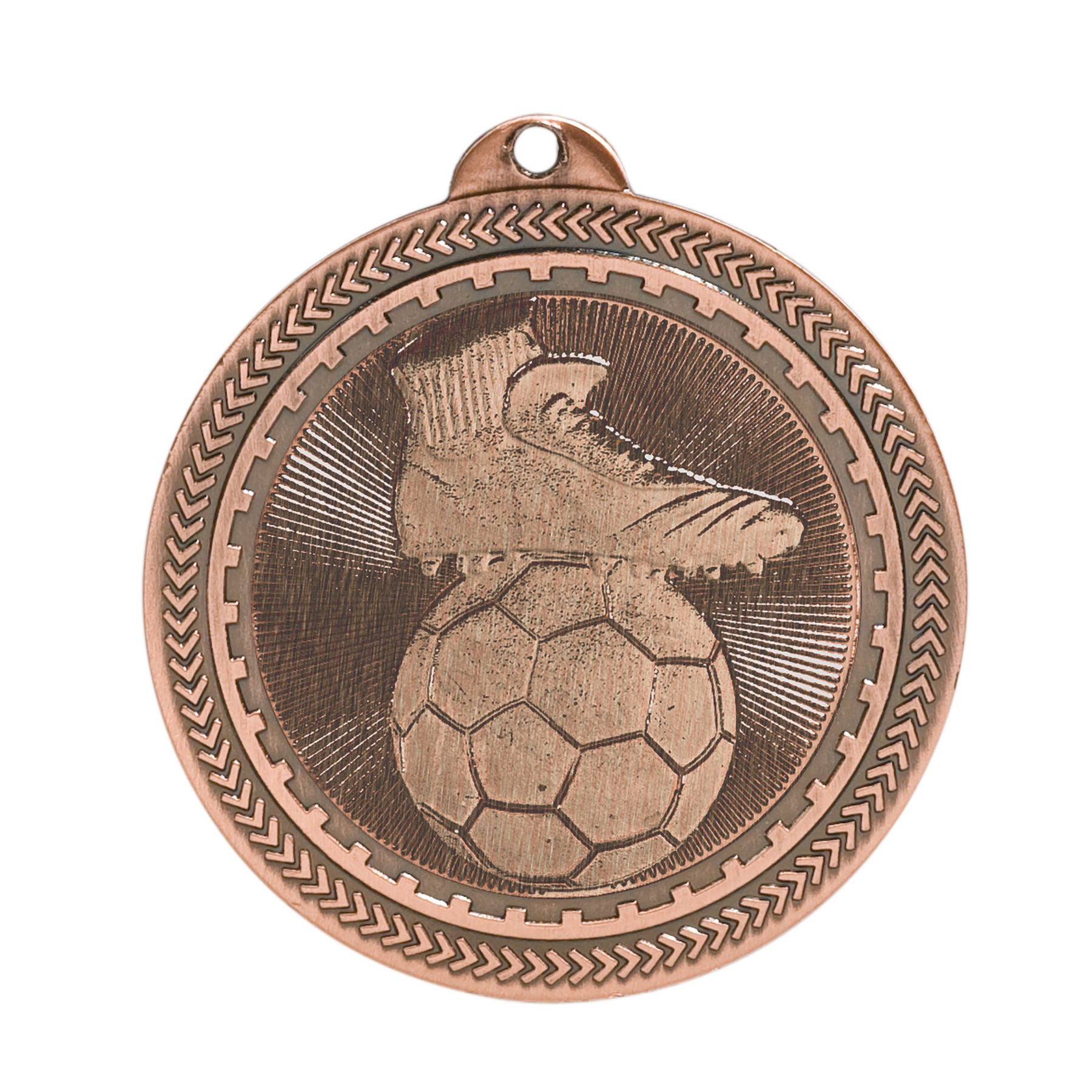 Soccer Laserable BriteLazer Medal, 2" - Craftworks NW, LLC