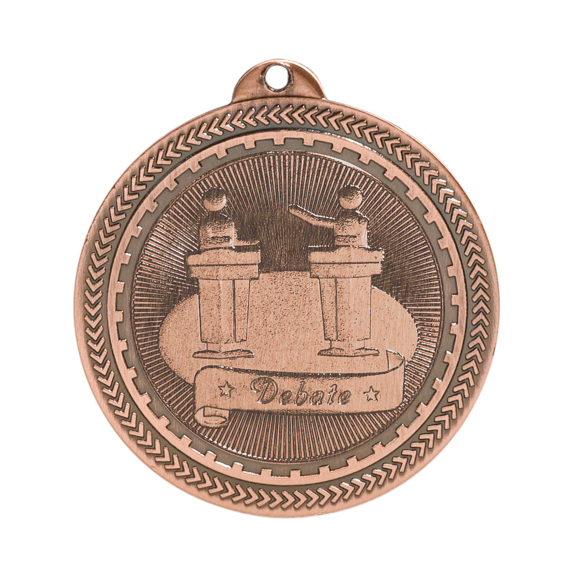 Debate Laserable BriteLazer Medal, 2" - Craftworks NW, LLC