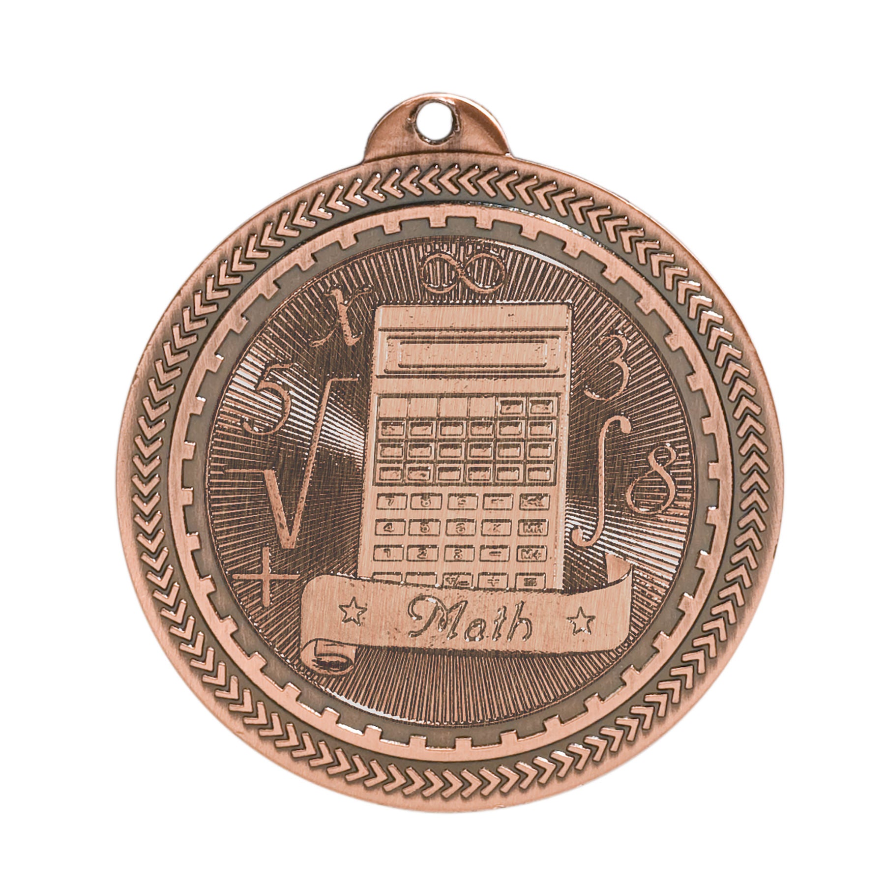 Math Laserable BriteLazer Medal, 2" - Craftworks NW, LLC
