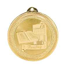 Reading Laserable BriteLazer Medal, 2" - Craftworks NW, LLC