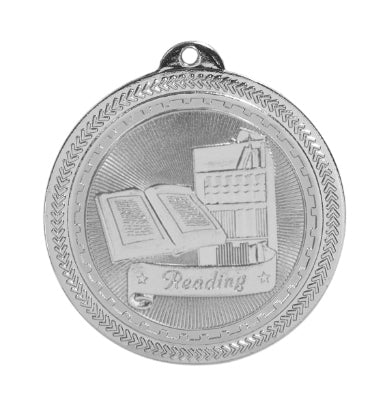 Reading Laserable BriteLazer Medal, 2" - Craftworks NW, LLC
