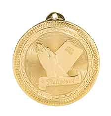Religious Laserable BriteLazer Medal, 2" - Craftworks NW, LLC