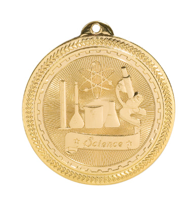 Science Laserable BriteLazer Medal, 2" - Craftworks NW, LLC