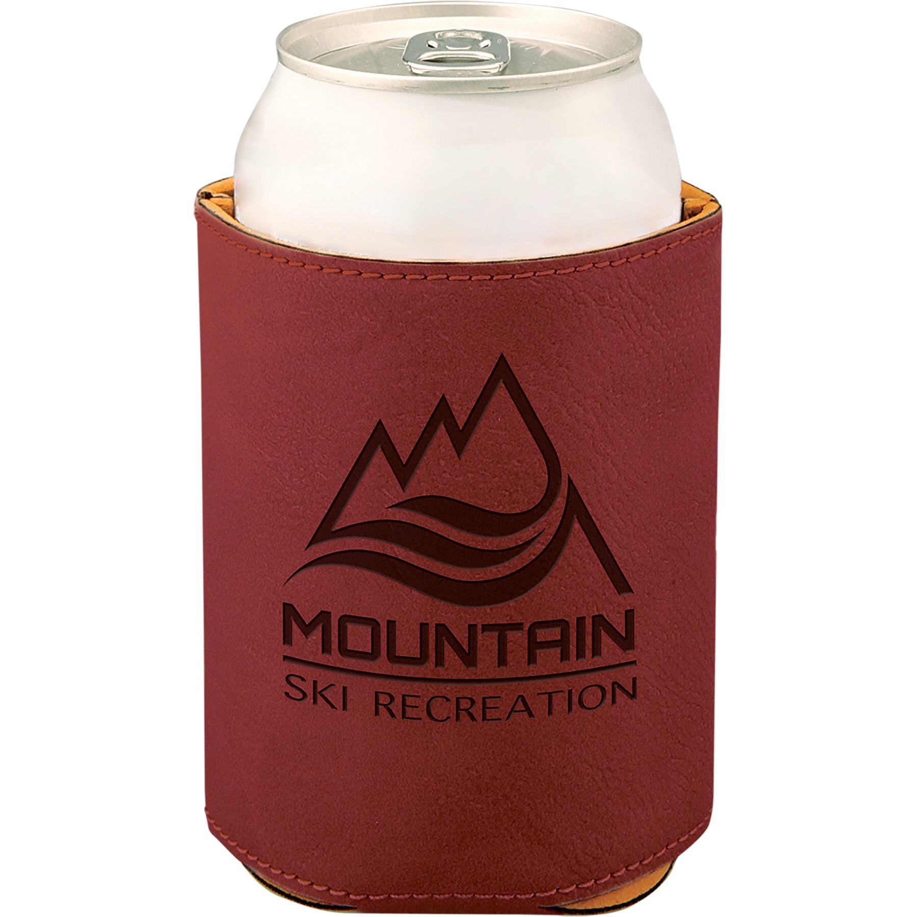 Insulated Slim Can Beverage Holders, Laserable Leatherette