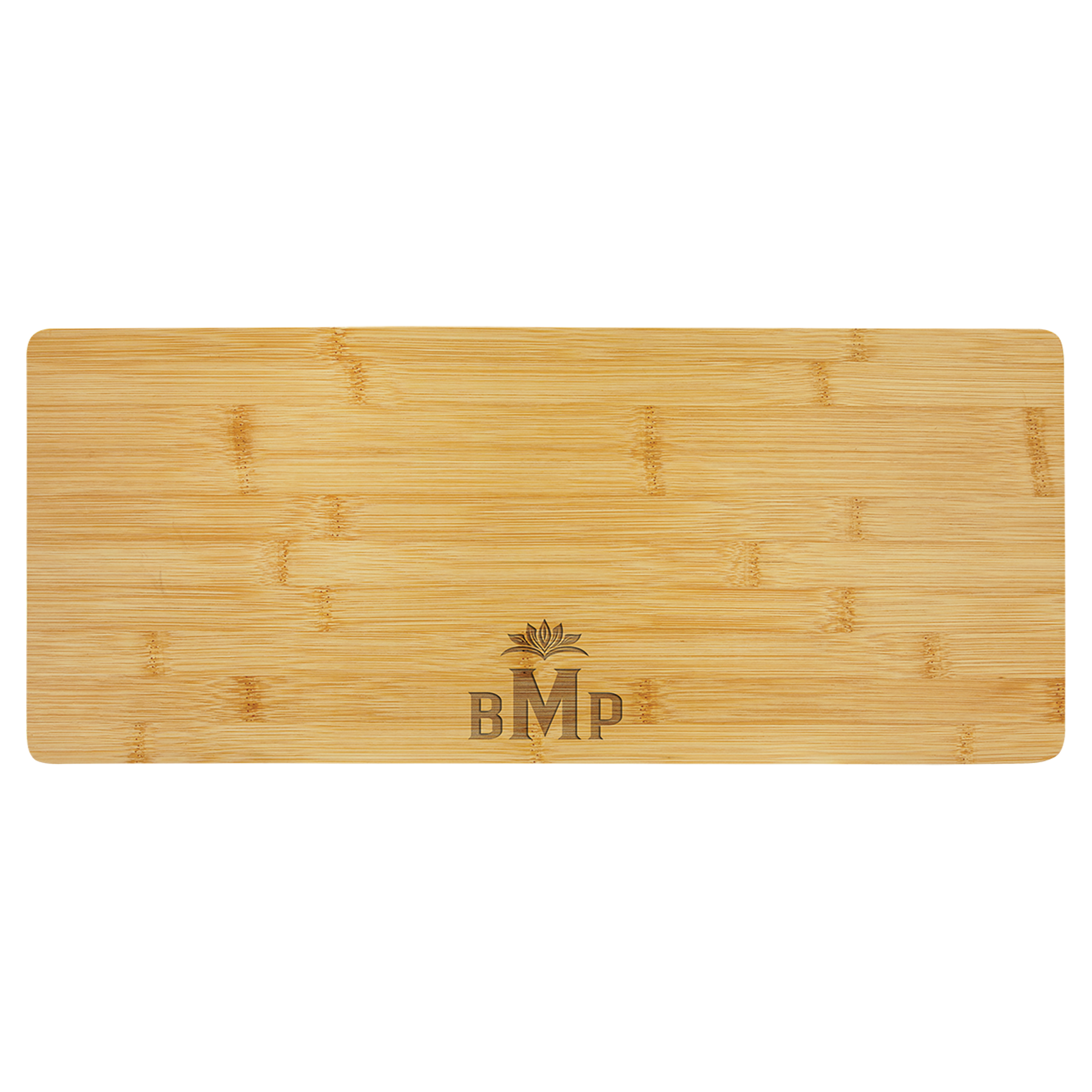Bamboo Charcuterie Board/Cutting Board, 19-3/4" x 8", Laser Engraved - Craftworks NW, LLC