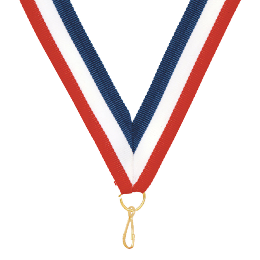 Sport Neck Medal Ribbon w/Snap Clip, 7/8" - Craftworks NW, LLC