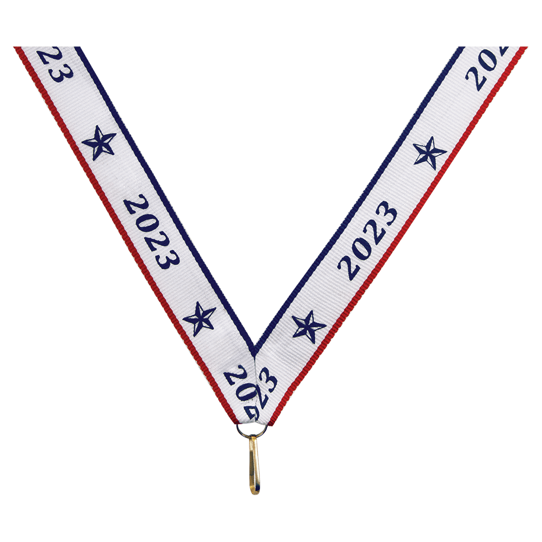 Sport Neck Medal Ribbon w/Snap Clip, 7/8" - Craftworks NW, LLC