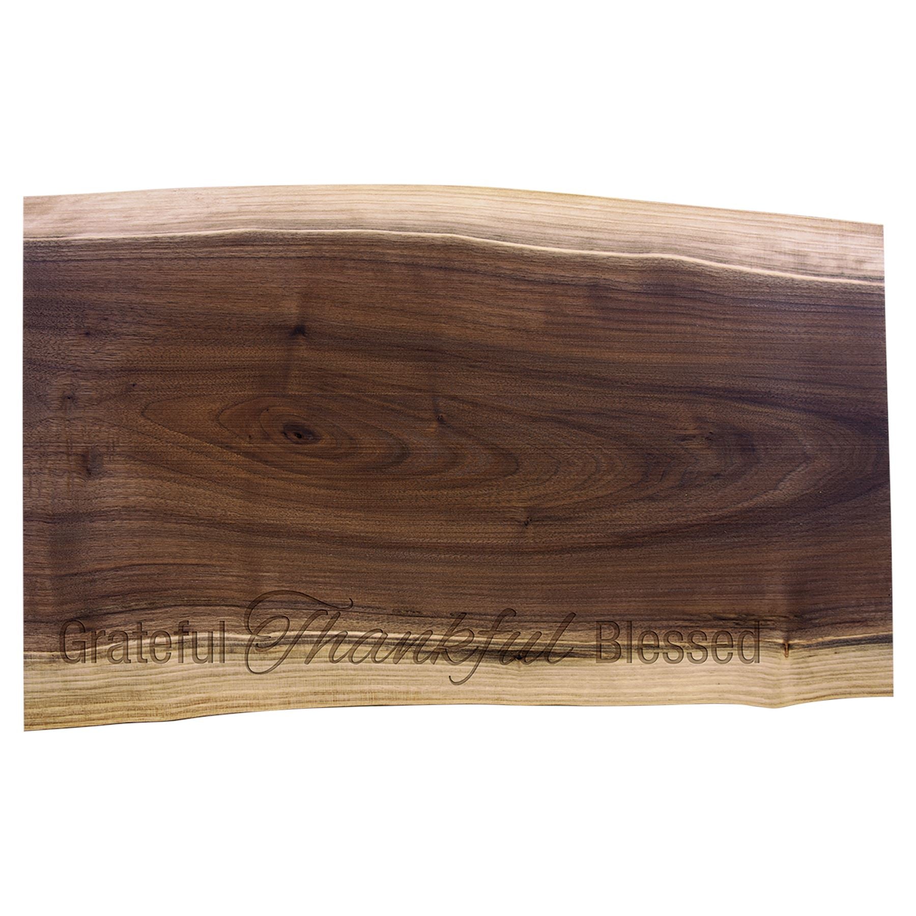 Black Walnut Cutting and Charcuterie Board, 20" x 12", Laser Engraved Cutting Board Craftworks NW 